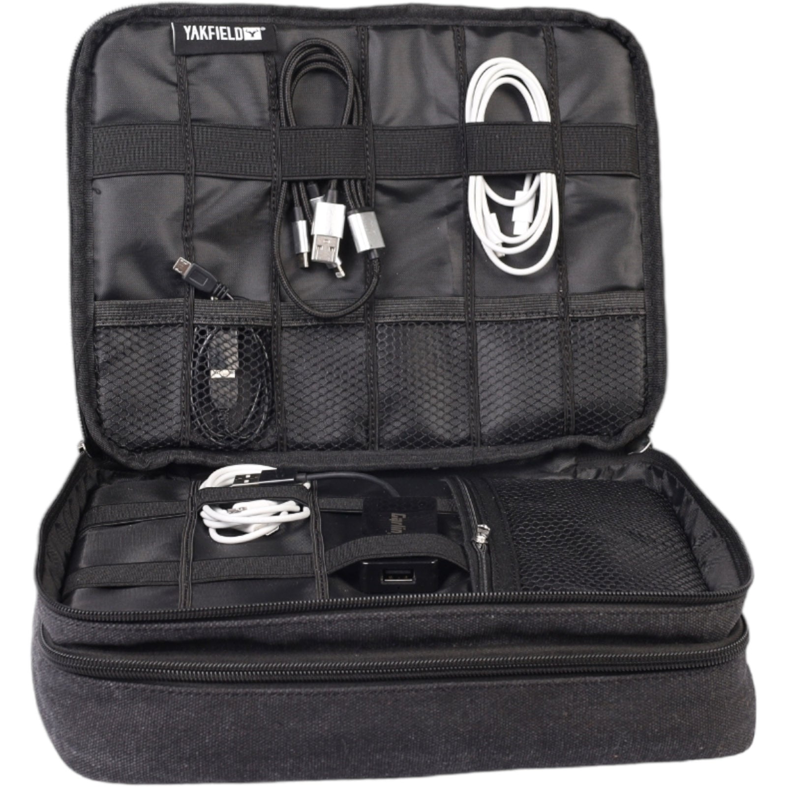 YAKFIELD Organiseur de câbles Peary Bag Étui pour câbles Accessoires électroniques de voyage
