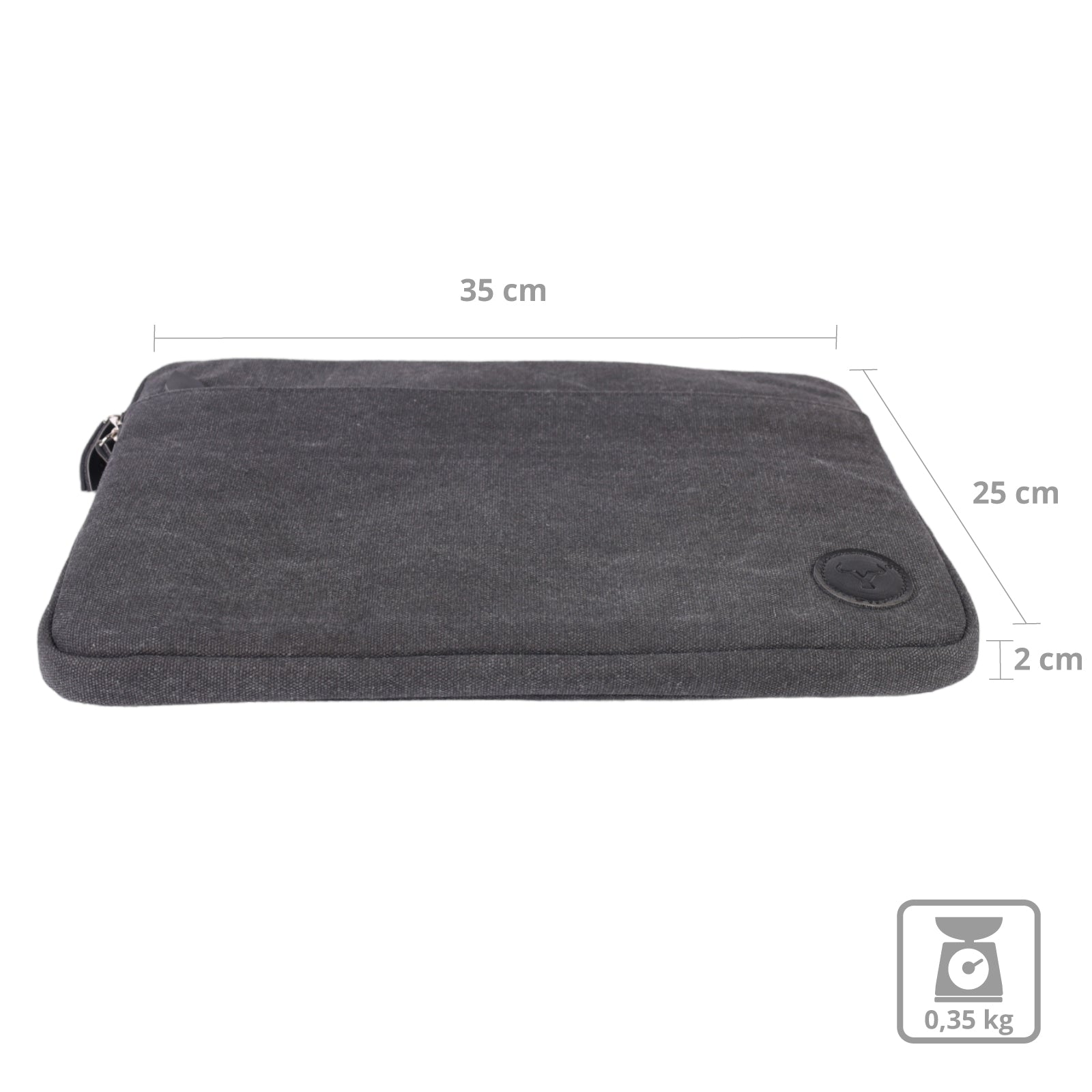YAKFIELD Laptoptasche Laptophülle Clark Schutz Hülle Sleeve Notebook Tasche 15"