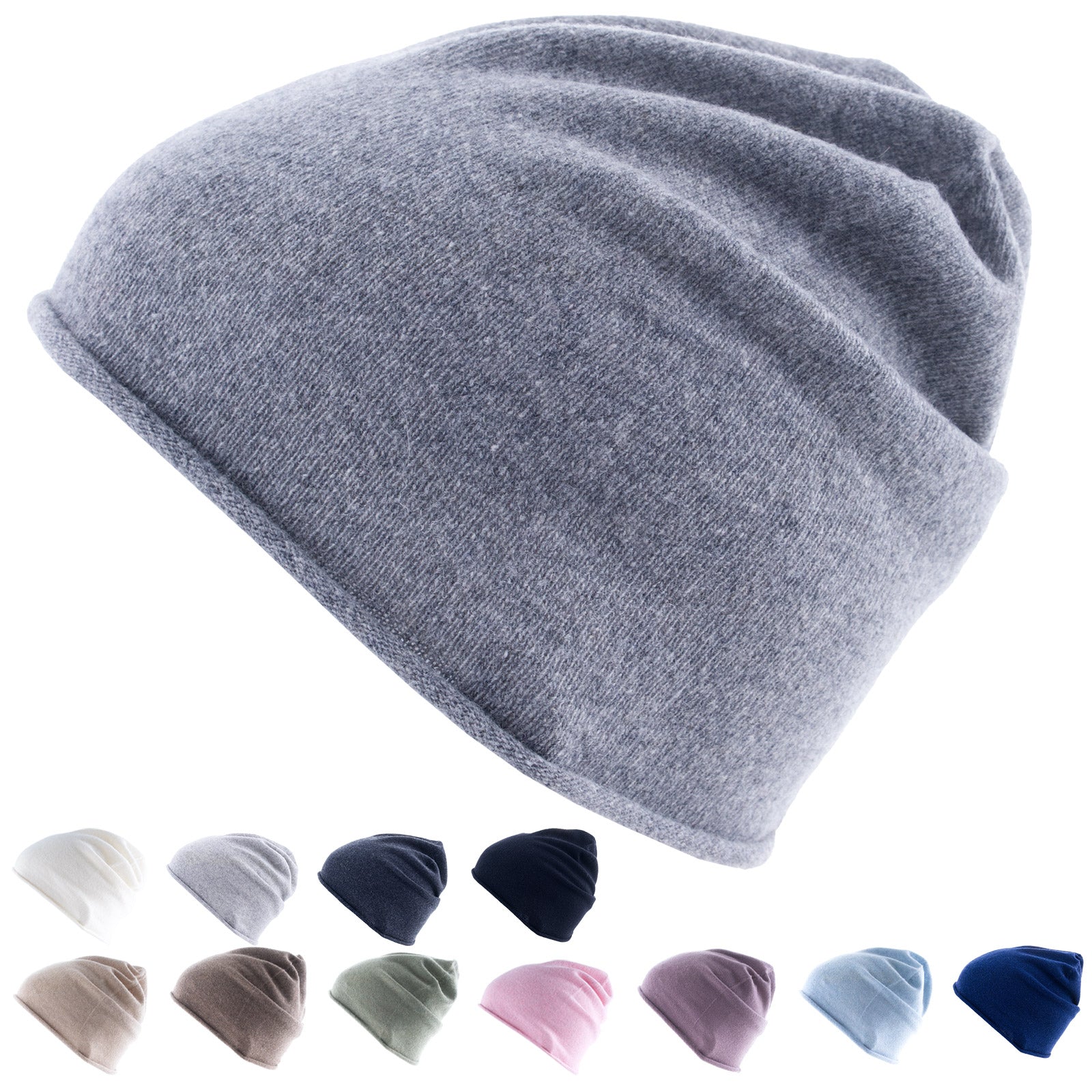 GOLDEN GOAT Knitted Hat Arley Beanie Unisex Winter Hat 100% Cashmere Wool