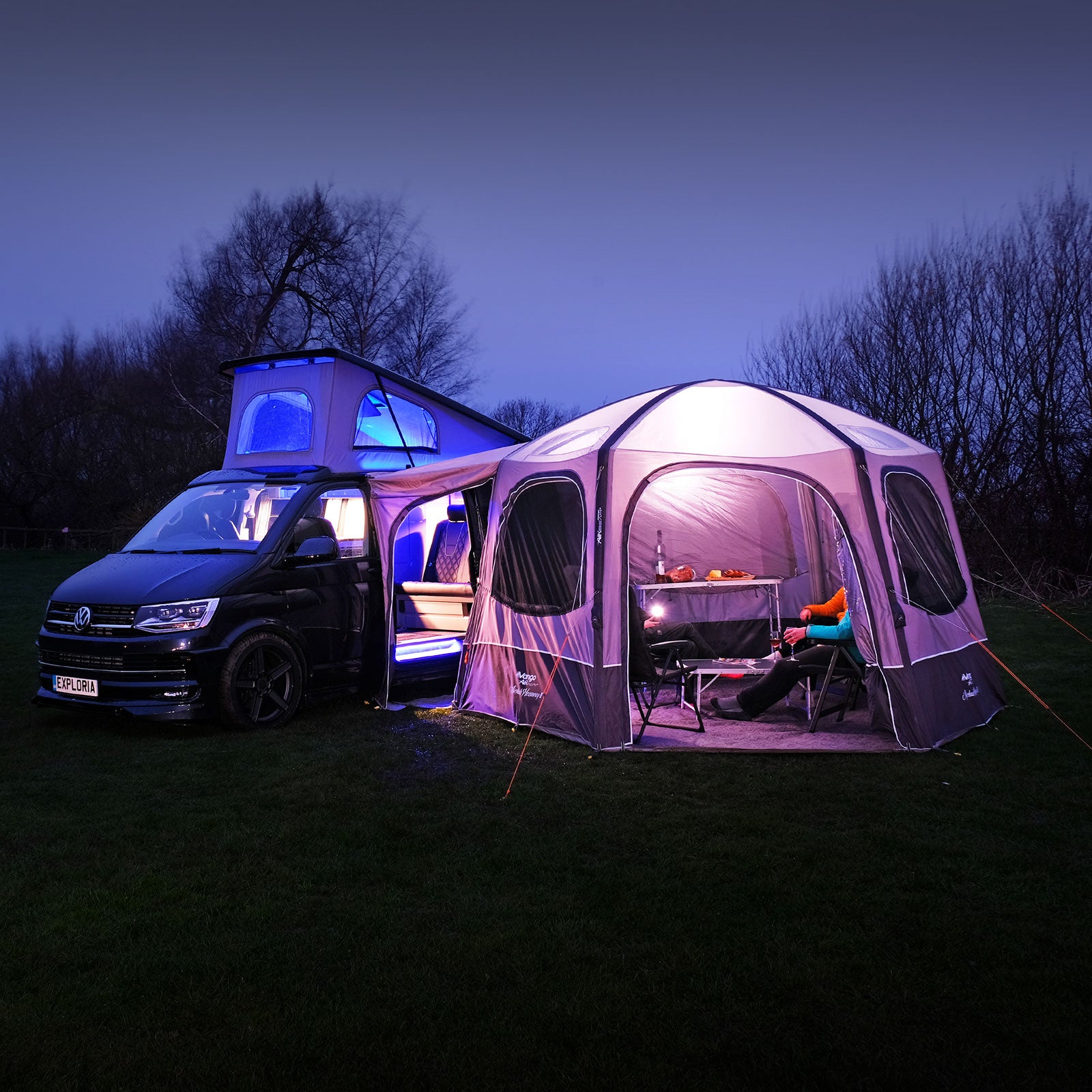 VANGO Bus Awning Airhub Hexaway II Low Airbeam Air Tent Van SUV VW Inflatable