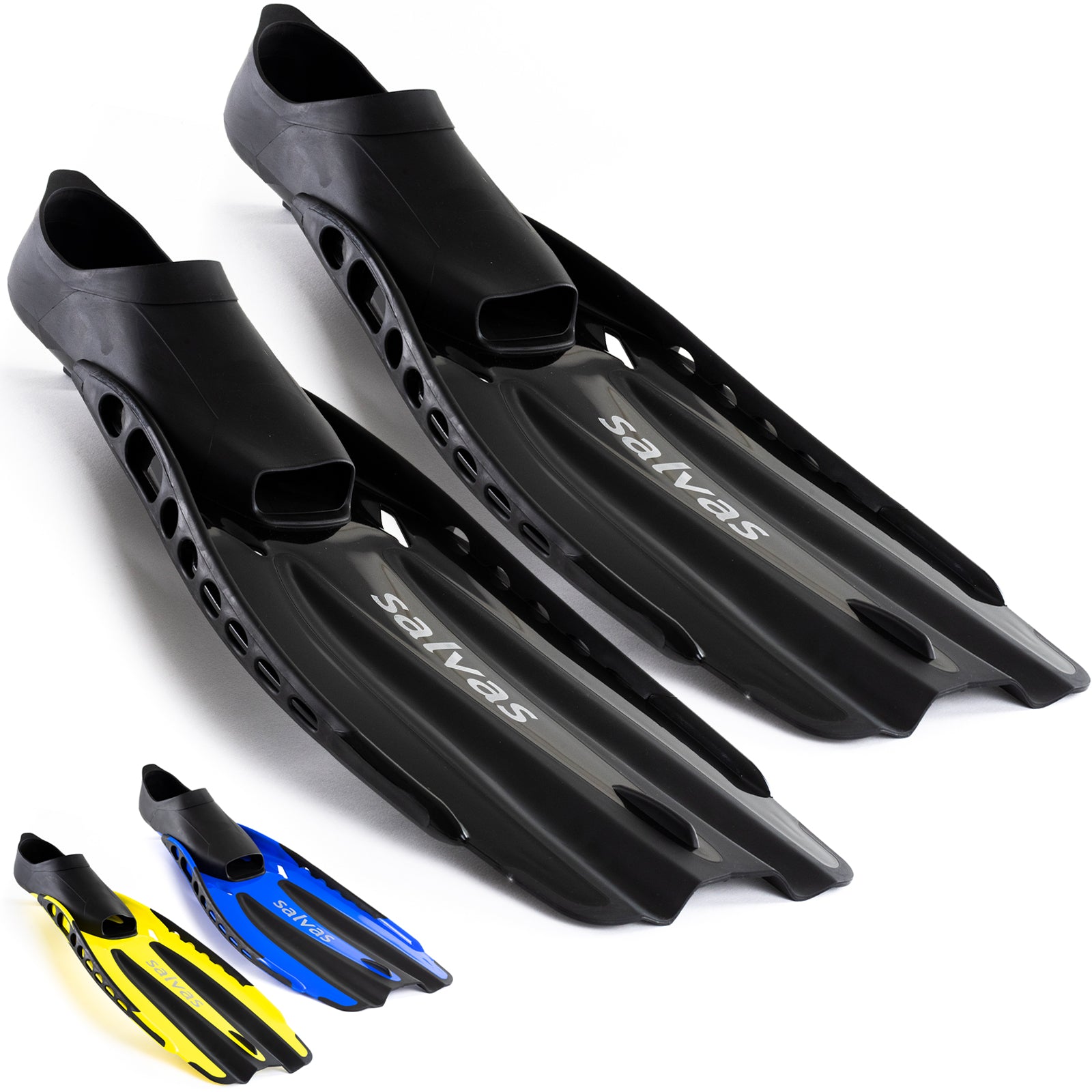 SALVAS Swimming Fins Advance Snorkel Diver Long Fin Adults 36-47