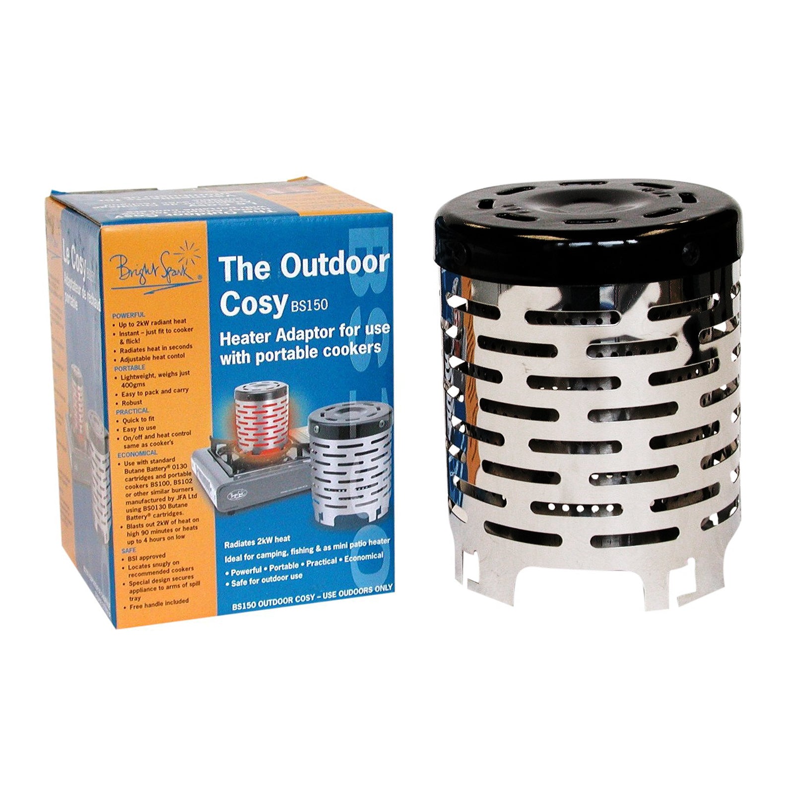 Heating attachment for gas cooker in front of tent heater spotlight winter camping heater 2kW