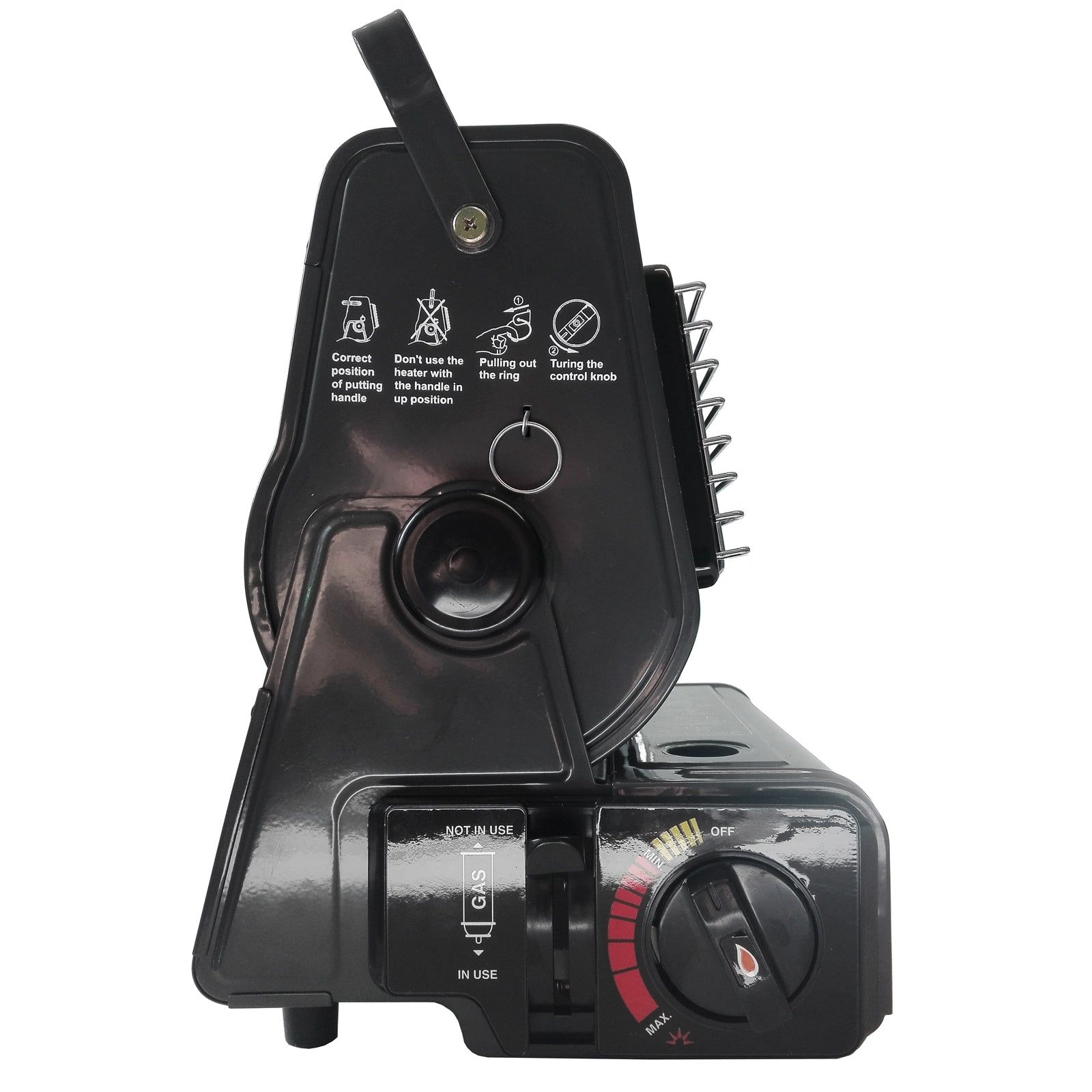 BRIGHT SPARK fan heater gas heater camping front tent heater ceramic 1.3 kW