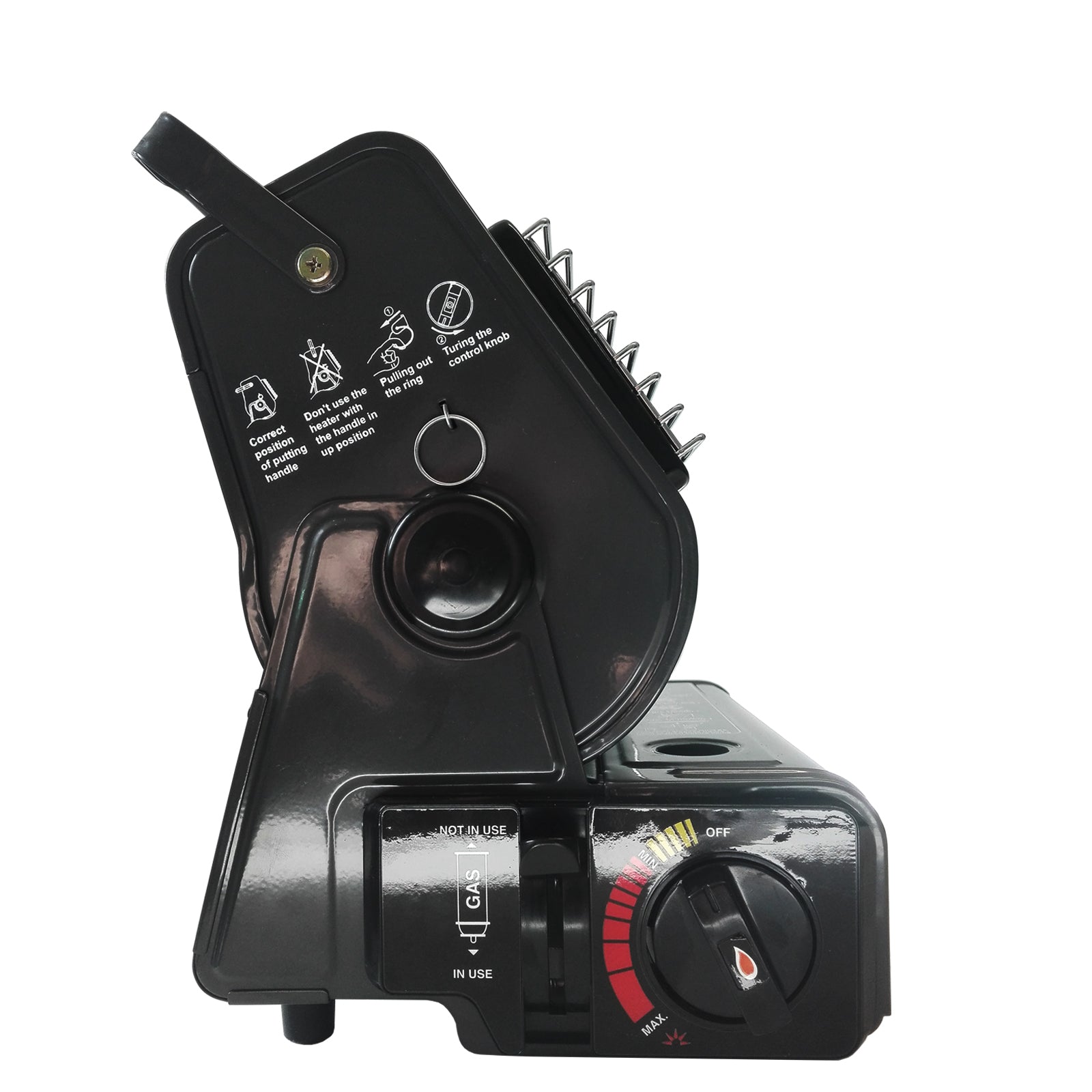 BRIGHT SPARK Heizlüfter Gas Heizstrahler Camping Vor Zelt Heizung Keramik 1,3 kW