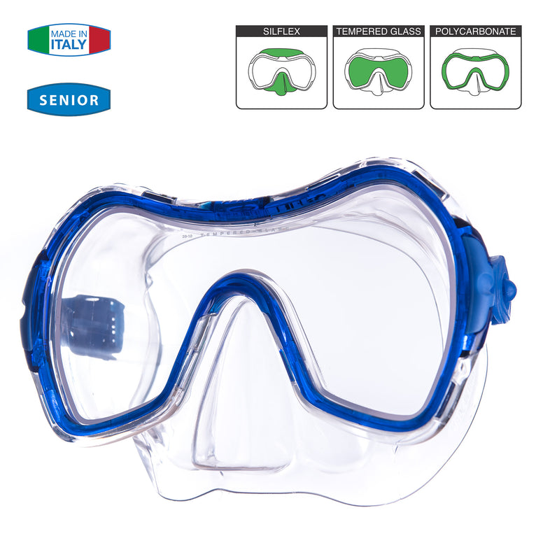 SALVAS Diving Mask Drop Sr Snorkel Swimming Goggles Anti Fog Adult