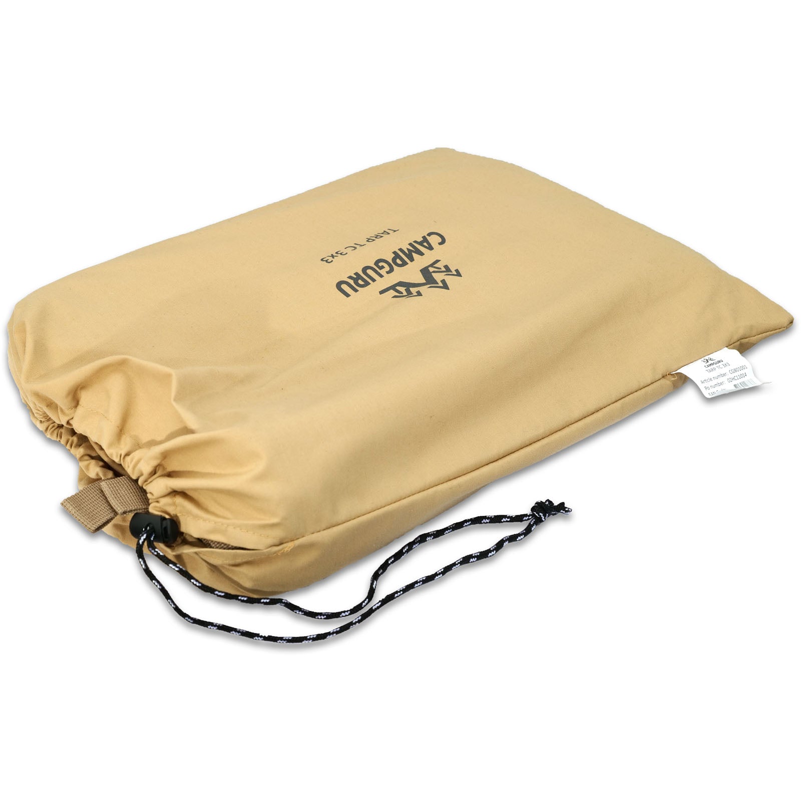 CAMPGURU Tarp Sonnen Segel Camping Vor Zelt Wind Schutz Plane Dach Baumwolle