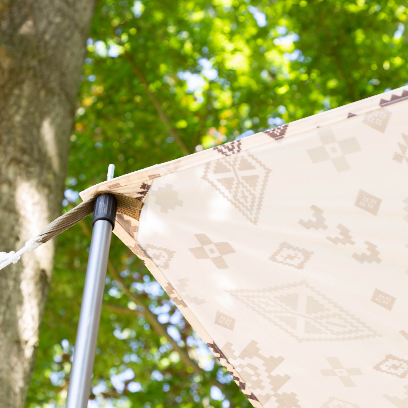 CAMPGURU Teleskop Tarp Stange Vor Zelt Sonnensegel Aufstell Gestänge Alu 250 cm