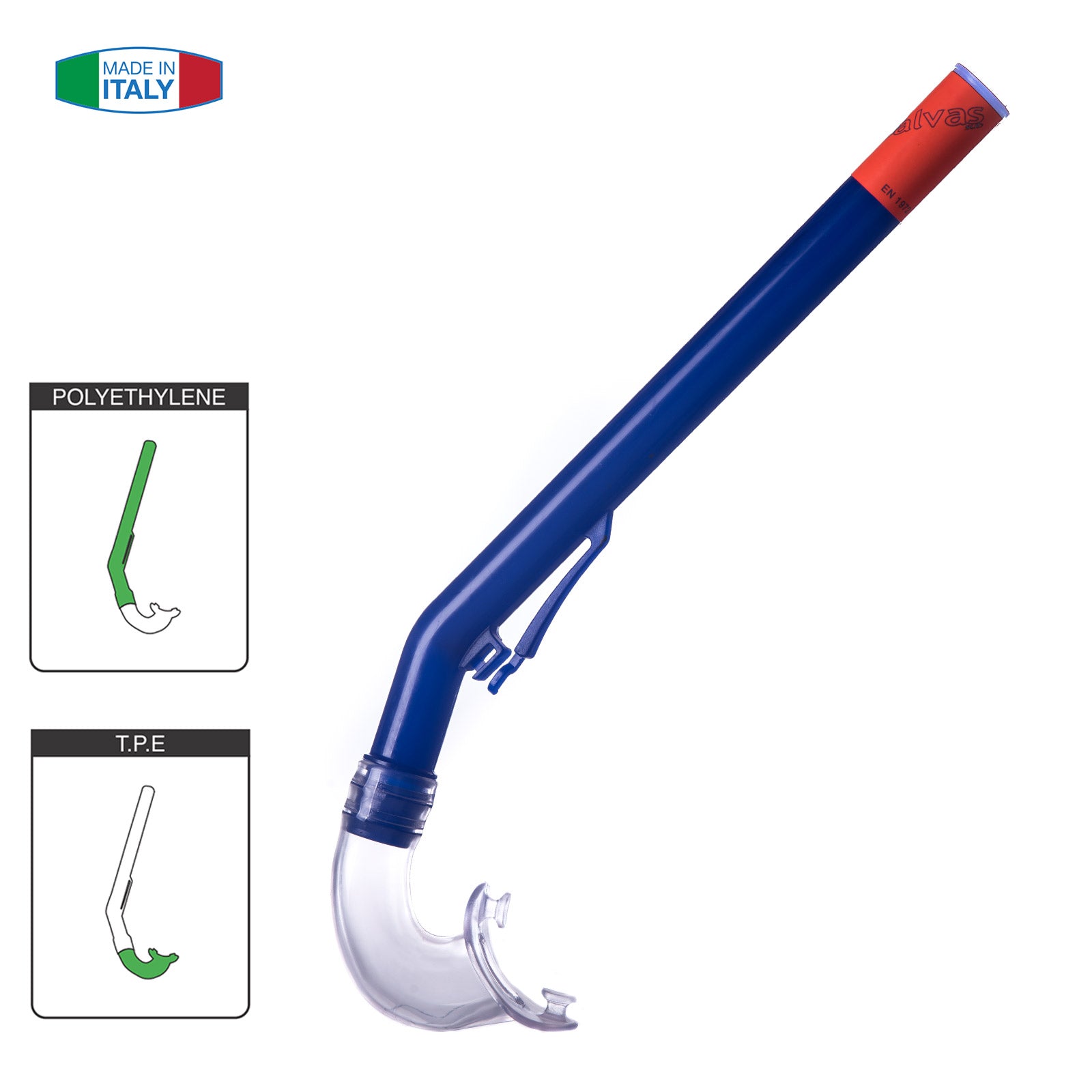 SALVAS Snorkel Rapallo L Diving Swimming Classic TPE Adult