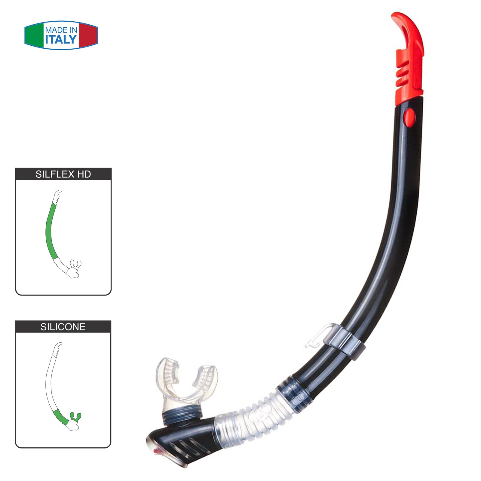 SALVAS Folding Snorkel Splash Sr Splash Guard Silicone Blow-off Valve Adults