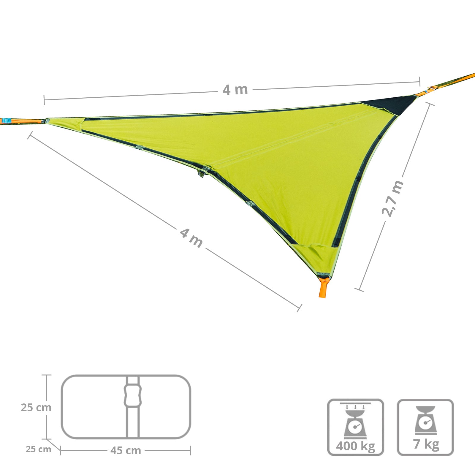 TENTSILE Hängematte Connect Duo 3 Fabric 2 Personen Outdoor Baum Zelt Zubehör XL