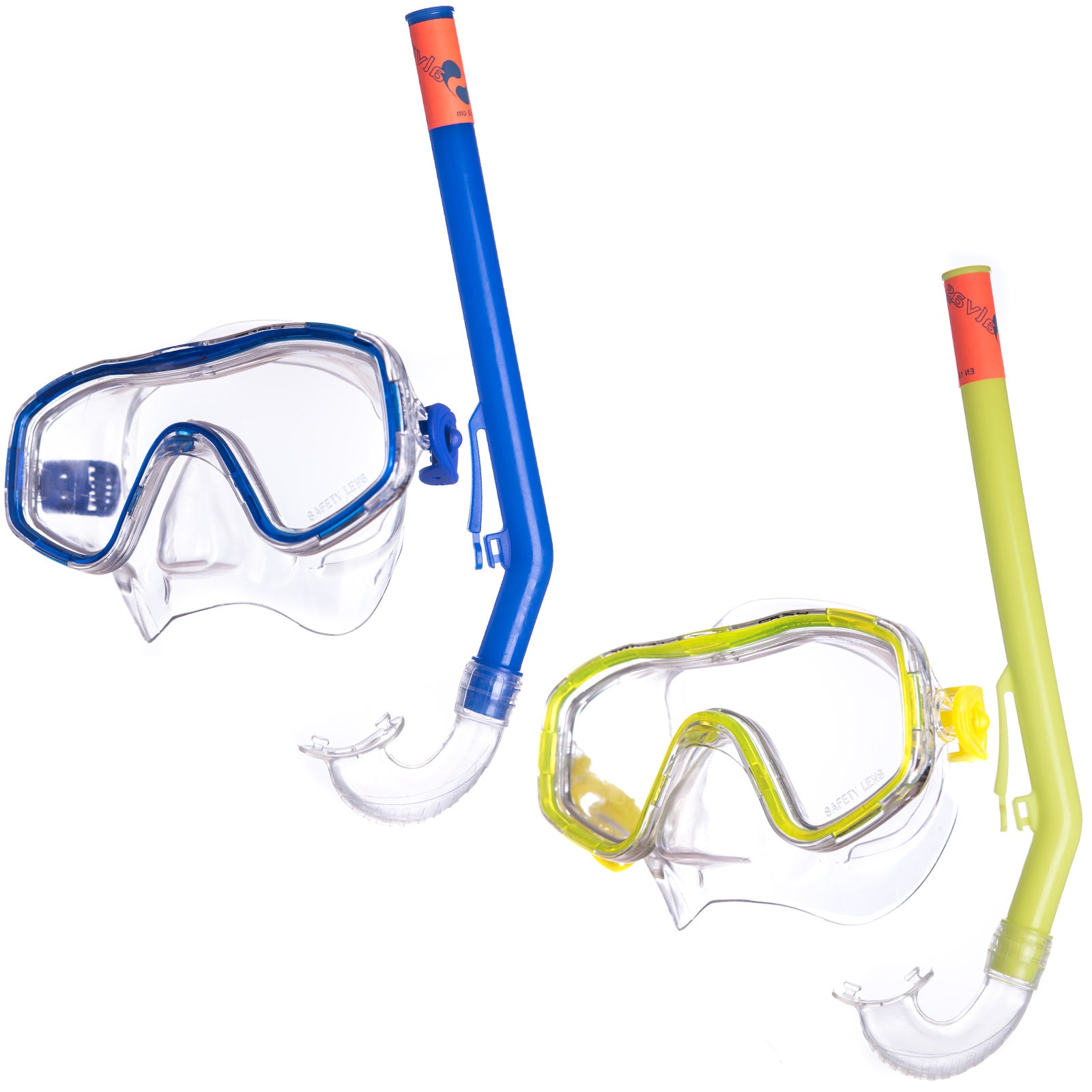 SALVAS Kinder Set Easy Tauchmaske + Schnorchel Taucher Maske Schwimm Brille
