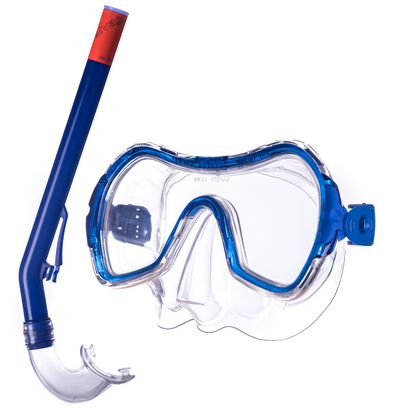 SALVAS Kinder Set Haiti Tauchmaske + Schnorchel Taucher Maske Schwimm Brille