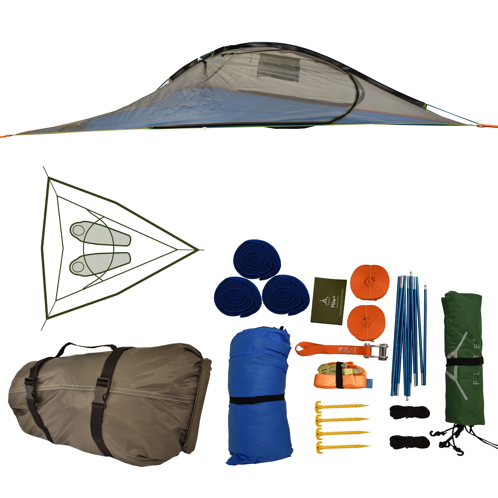 TENTSILE Flite 3.0 Tree Tent 1-2 Person Trekking Flight Tent Hammock Outdoor