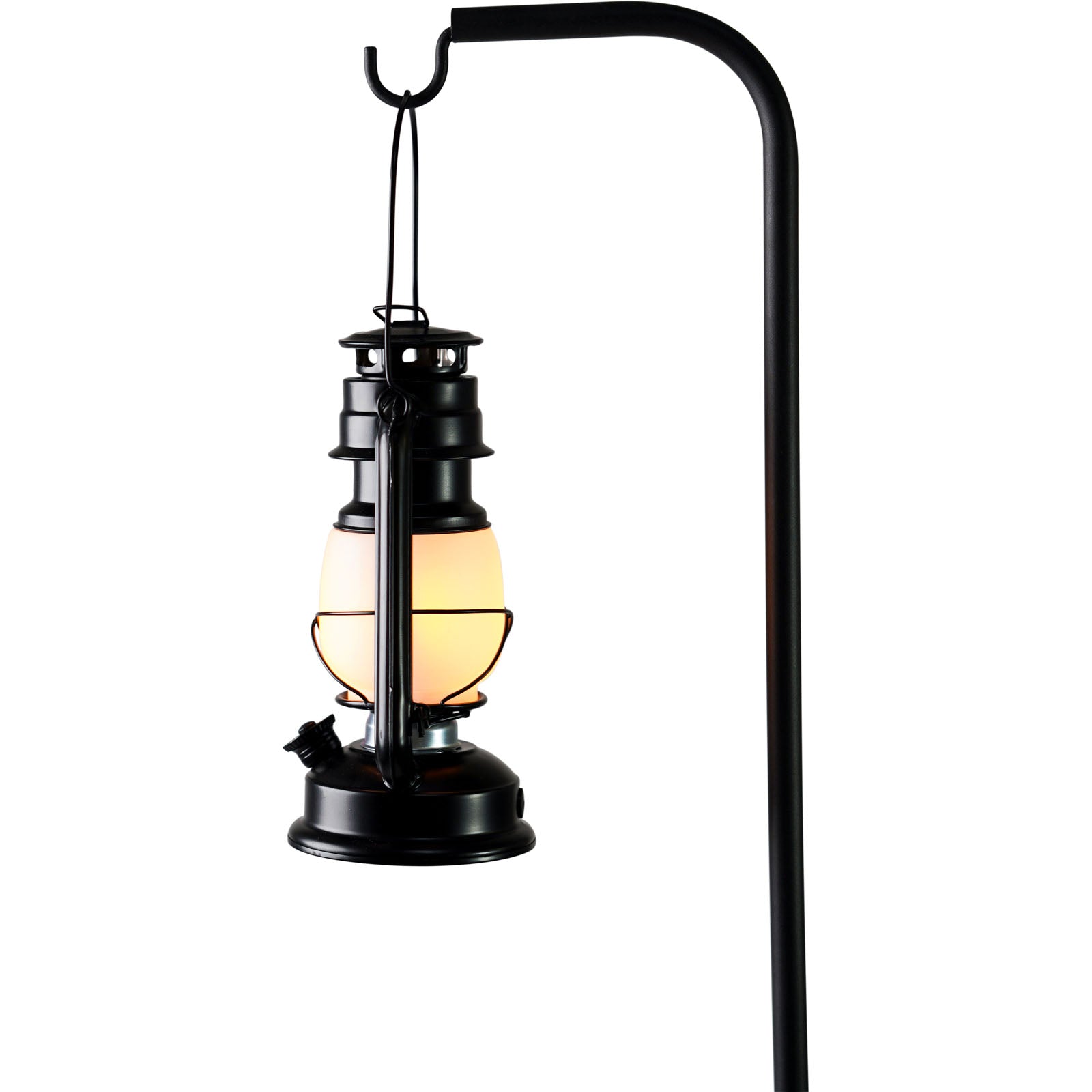 HUMAN COMFORT Sturm Laterne LED Camping Retro Lampe Zelt Leuchte USB Akku Metall