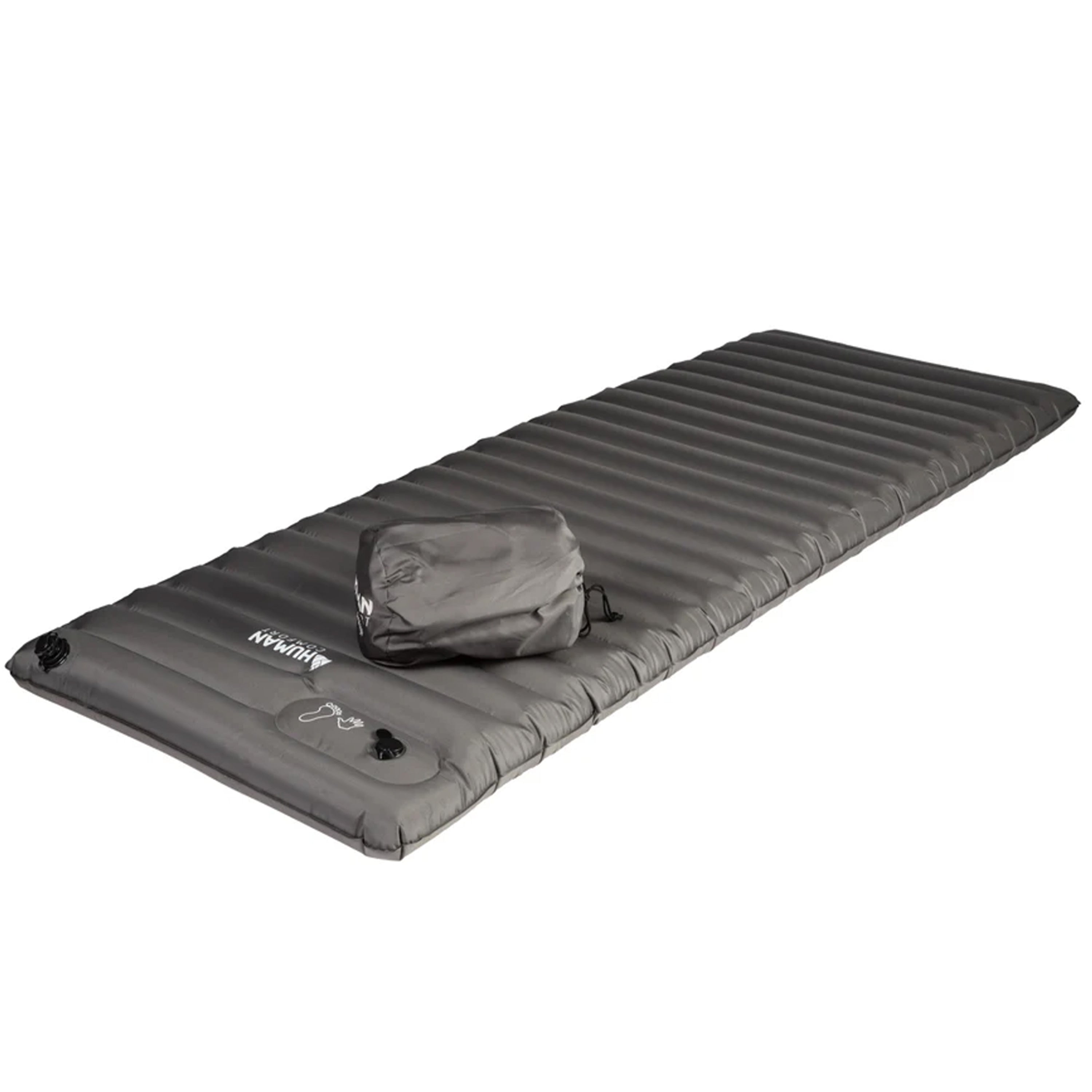 HUMAN COMFORT Luftbett Durtal Single Isomatte Camping Luftmatratze Pumpe 10 cm