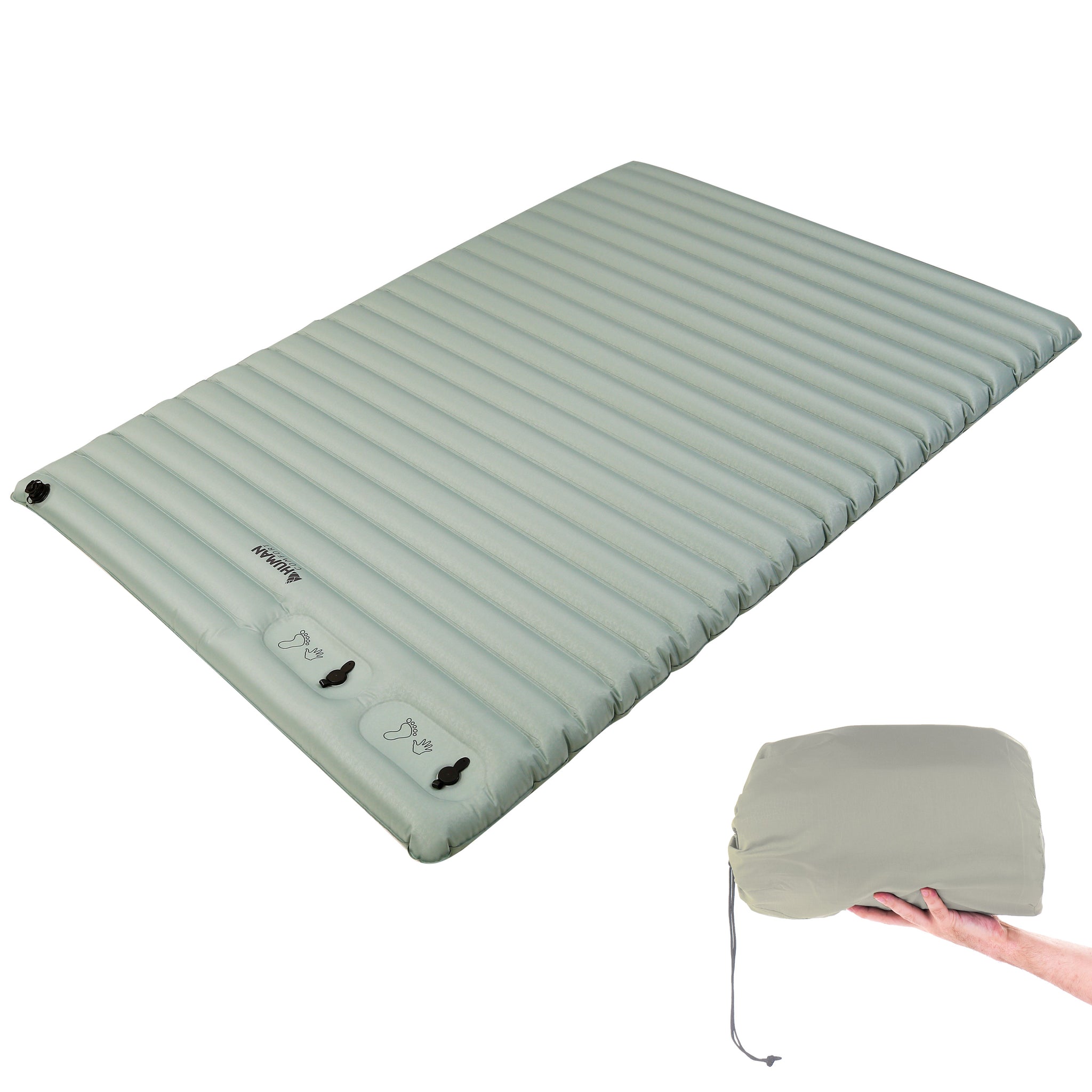 HUMAN COMFORT Luftbett Durtal Double Isomatte Camping Doppel Luftmatra