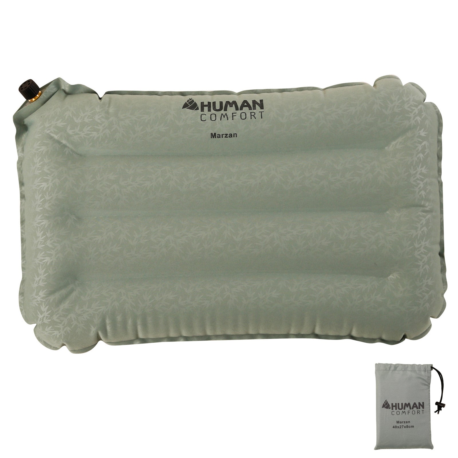 HUMAN COMFORT Sitzkissen Mazan Kopfkissen Reisekissen Camping Kissen aufblasbar