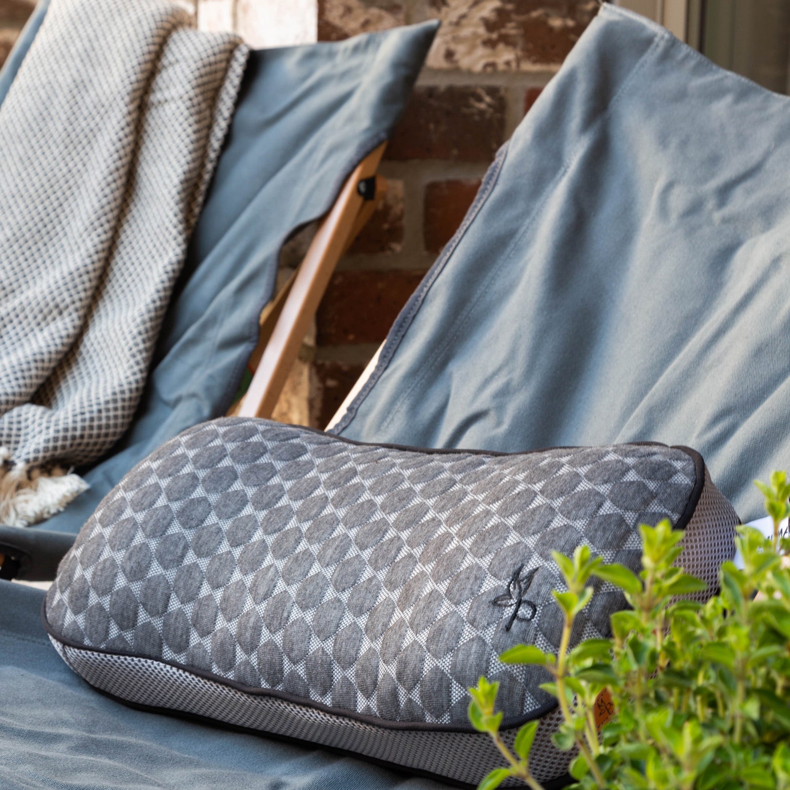 HUMAN COMFORT Kopfkissen Lisle Reise Nacken Kissen Memory Schaum Bambus 44x20