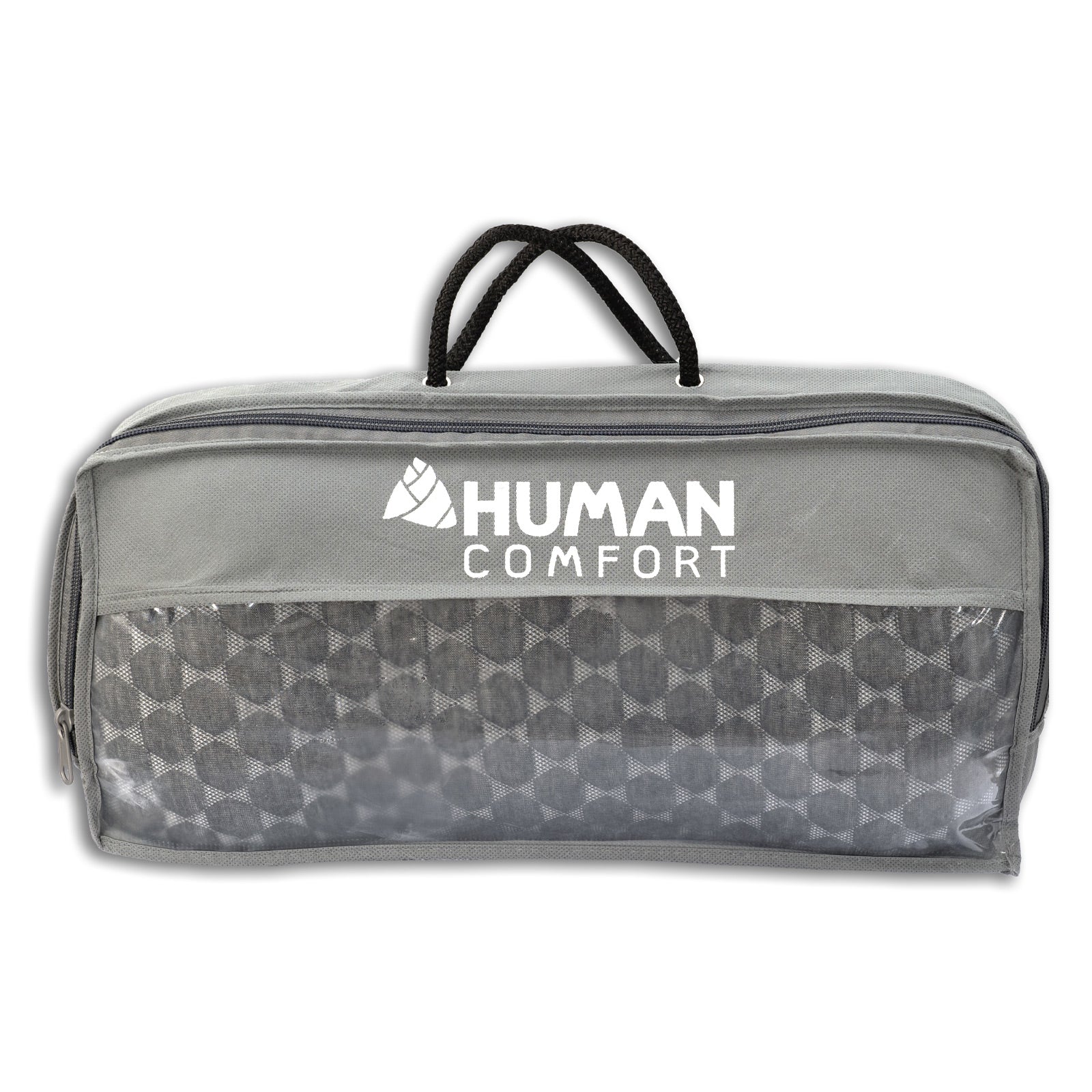 Oreiller de voyage HUMAN COMFORT en Lisle, mousse à mémoire de forme et bambou, 44 x 20 cm