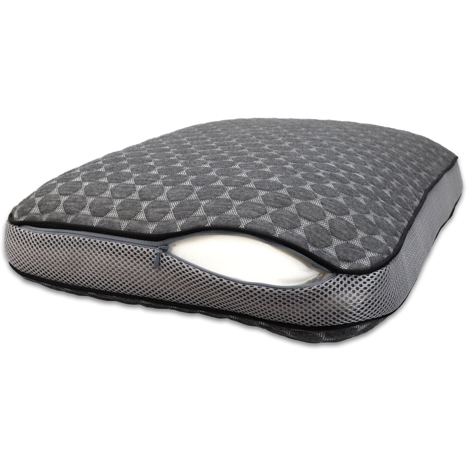 Oreiller de voyage confort humain Brive XL en mousse à mémoire de forme et bambou 60 x 40 cm