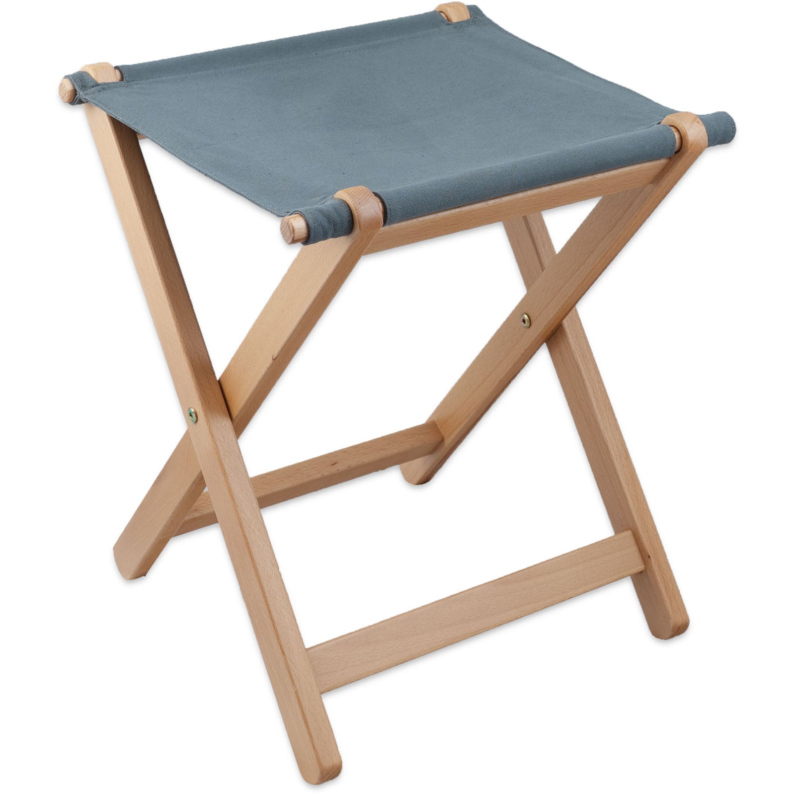 HUMAN COMFORT Folding Stool Bages Retro Camping Stool Folding Stool Foldable Wood