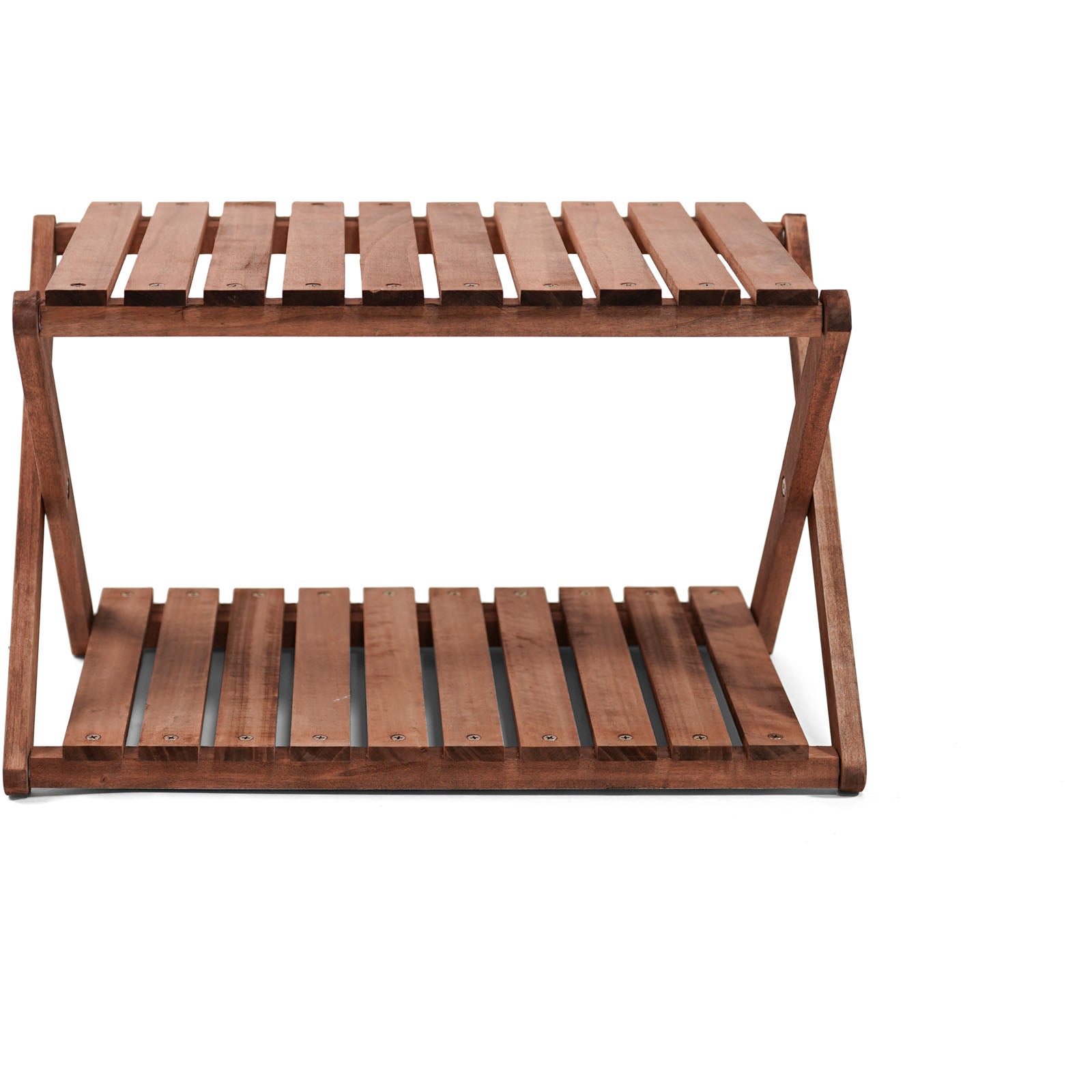 HUMAN COMFORT Étagère de camping Jabrun 2 Armoire pliante Étagère pliante Table d'appoint Bois