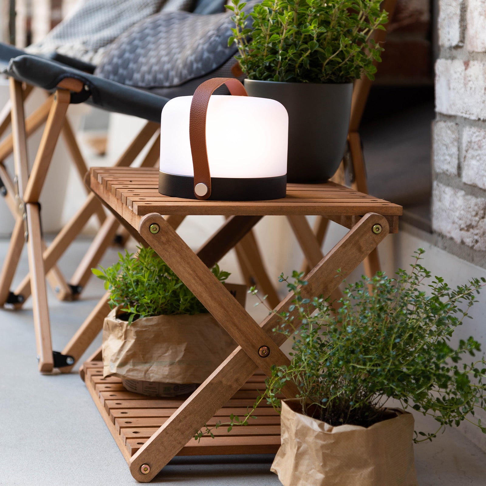 HUMAN COMFORT Campingregal Jabrun 2 Faltschrank Falt Regal Beistell Tisch Holz