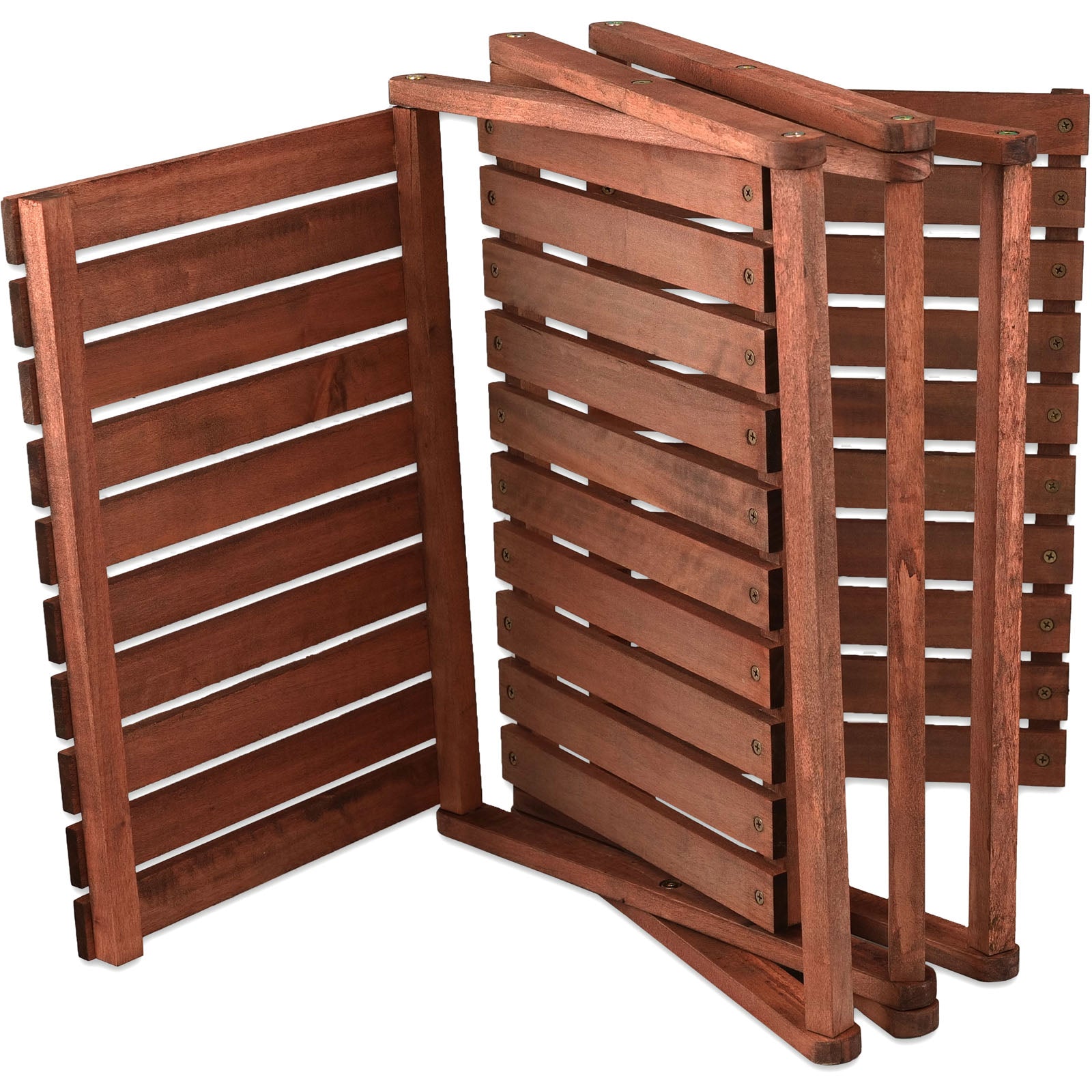 Étagère de camping HUMAN COMFORT Jabrun 3, armoire pliante, étagère pliante, table d'appoint en bois