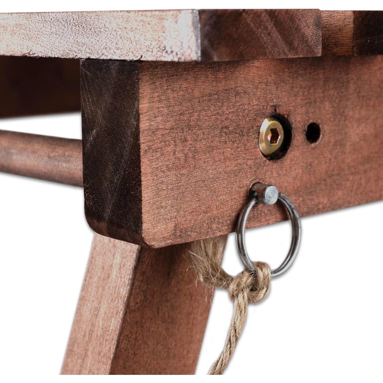 HUMAN COMFORT Campingtisch Jabrun 1 Mini Klapptisch Beistelltisch Falttisch Holz