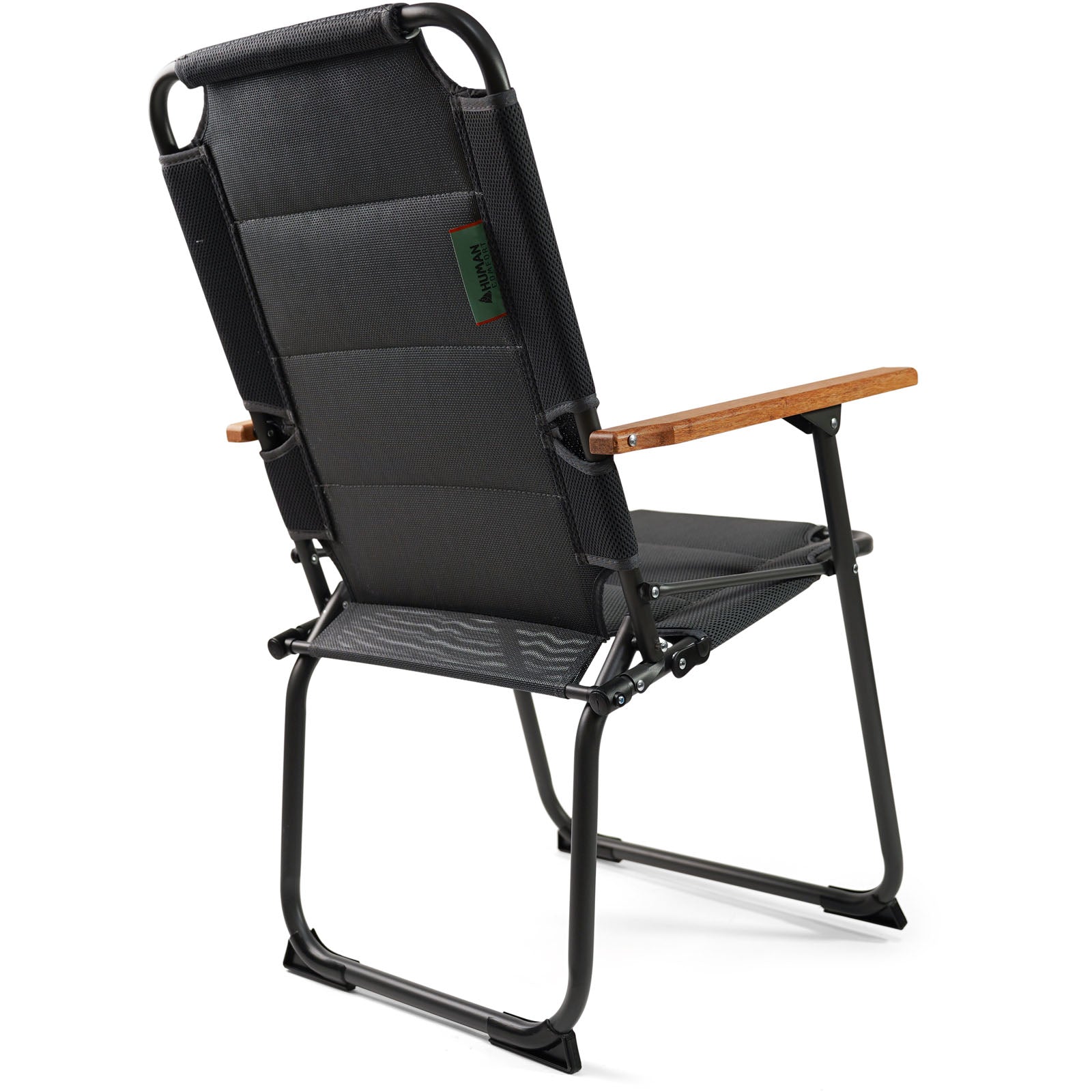 HUMAN COMFORT Campingstoel Ocana 3D Tuinstoel Klapstoel Opvouwbare stoel Aluminium Hout