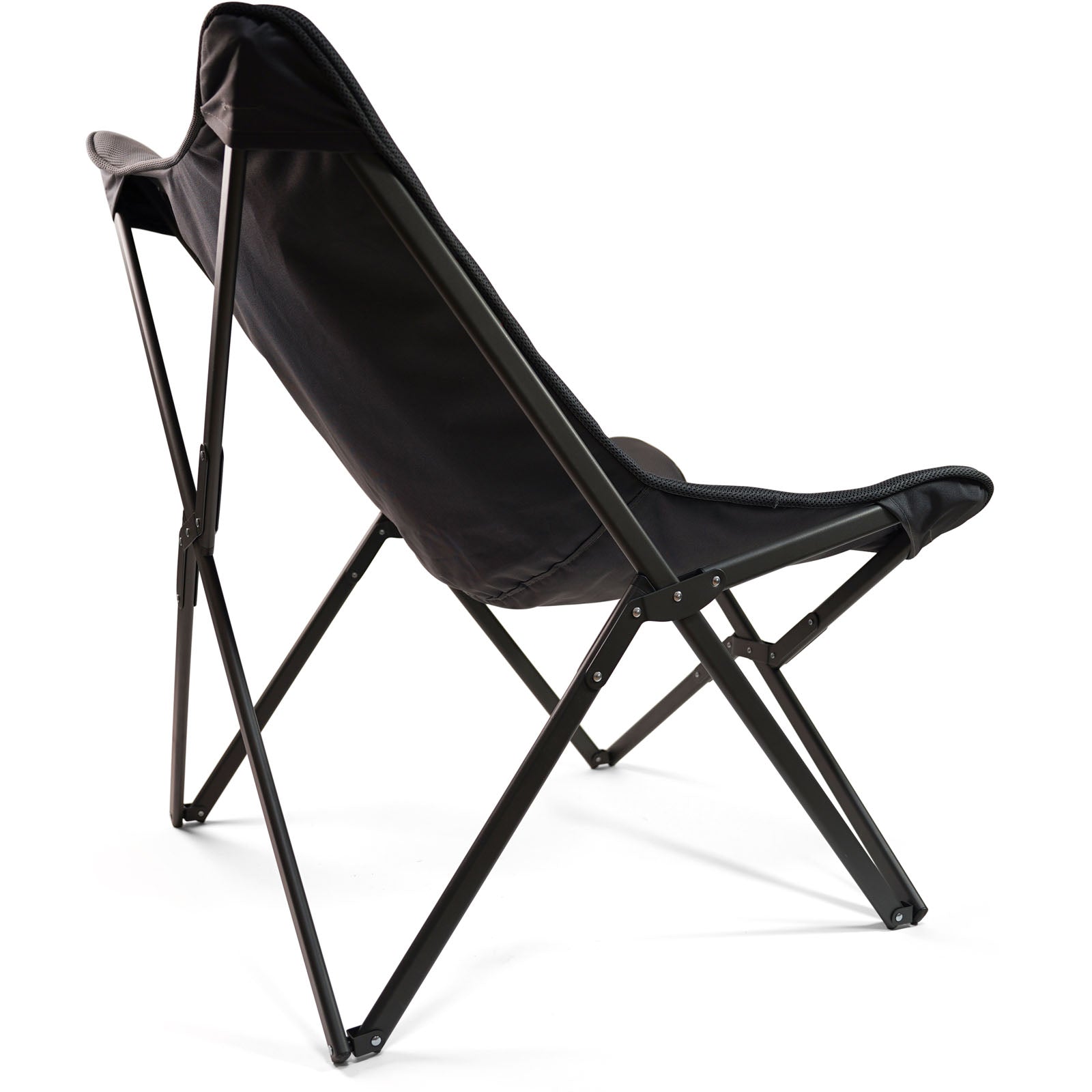 Chaise de camping pliante Aclou Butterfly, confort humain, en acier, 120 kg