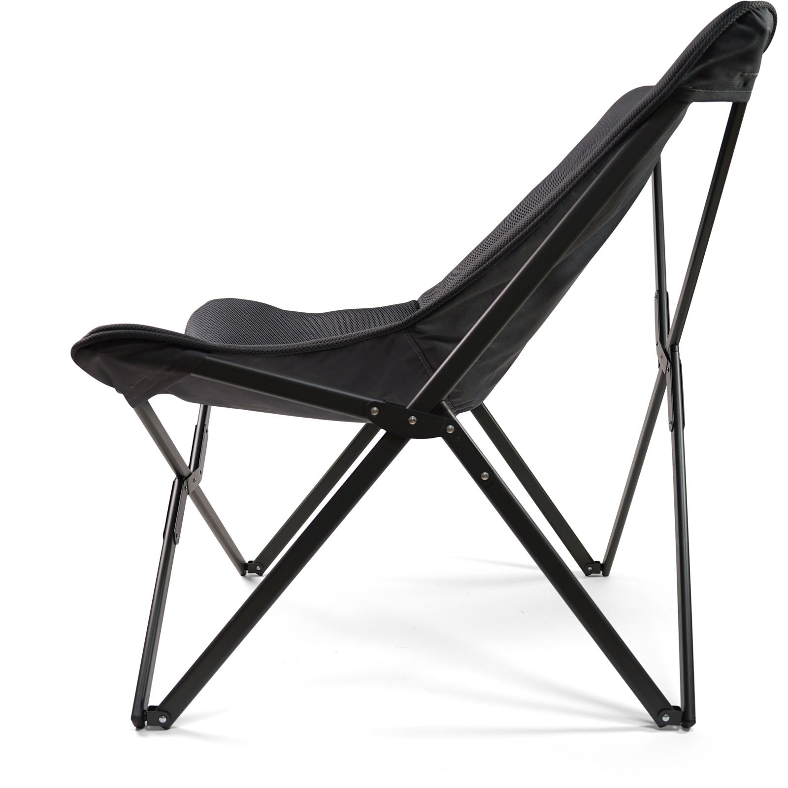 Chaise de camping pliante Aclou Butterfly, confort humain, en acier, 120 kg