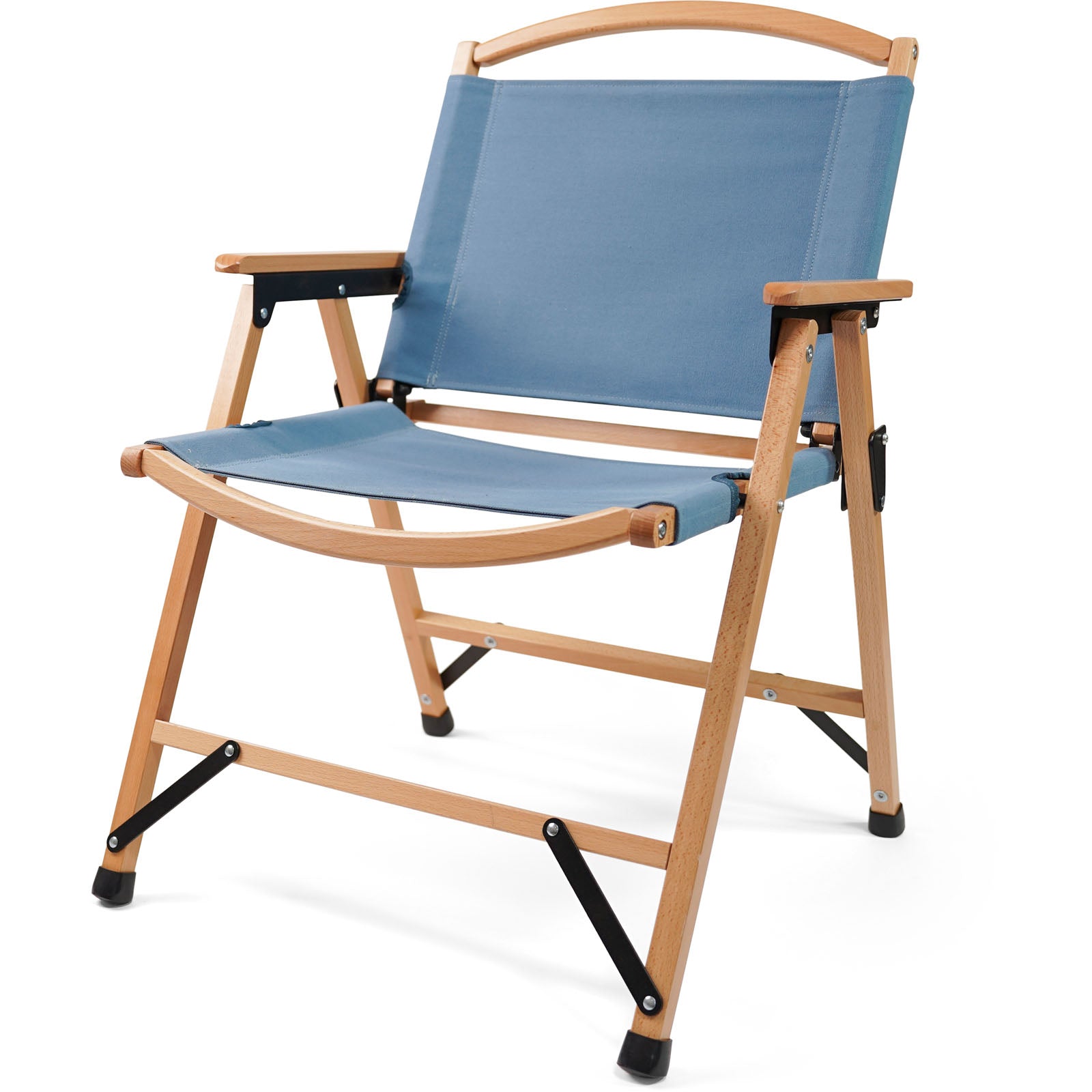 HUMAN COMFORT Klappstuhl Dolo XL Retro Campingstuhl Faltstuhl Stuhl Faltbar Holz