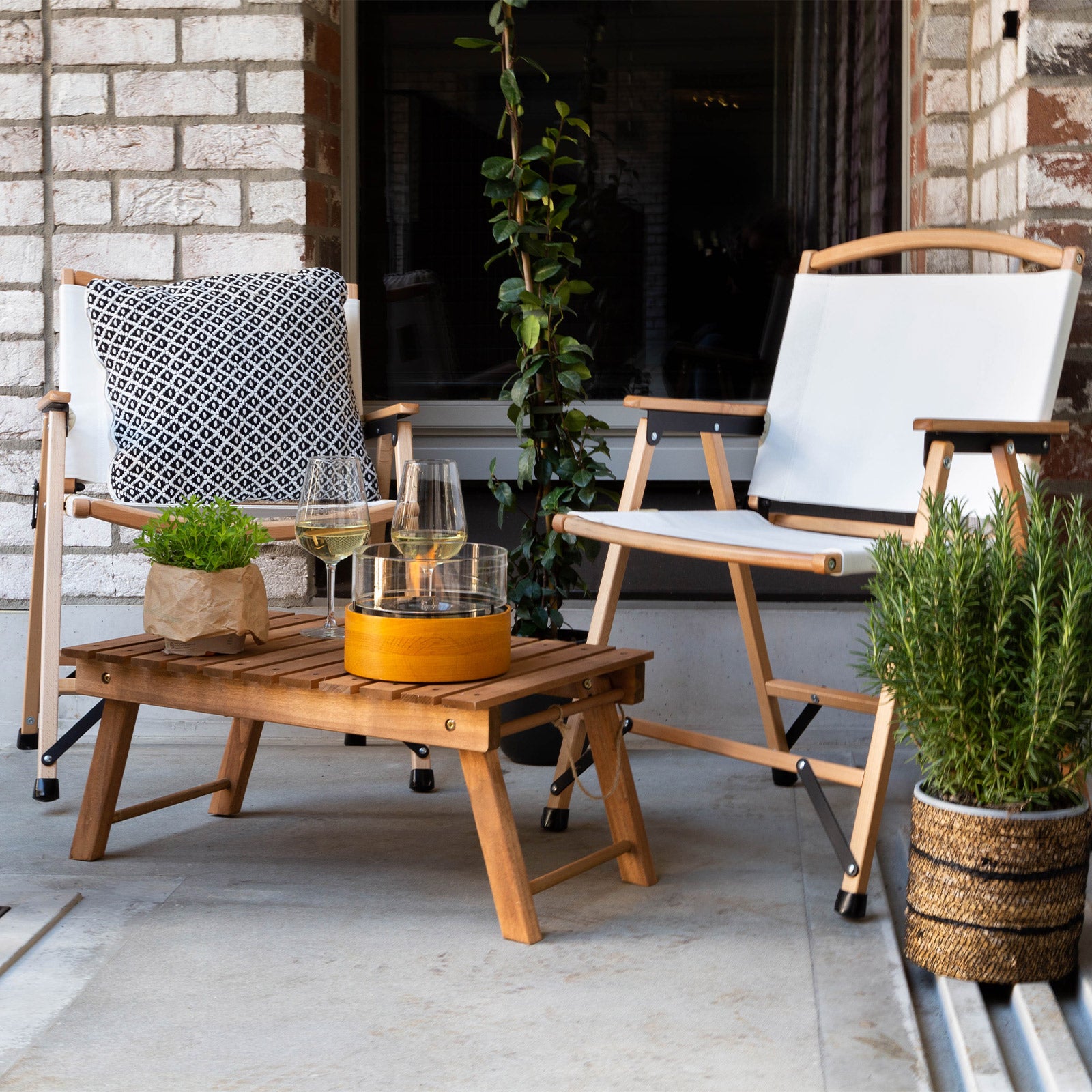 HUMAN COMFORT Klappstuhl Dolo XL Retro Campingstuhl Faltstuhl Stuhl Faltbar Holz