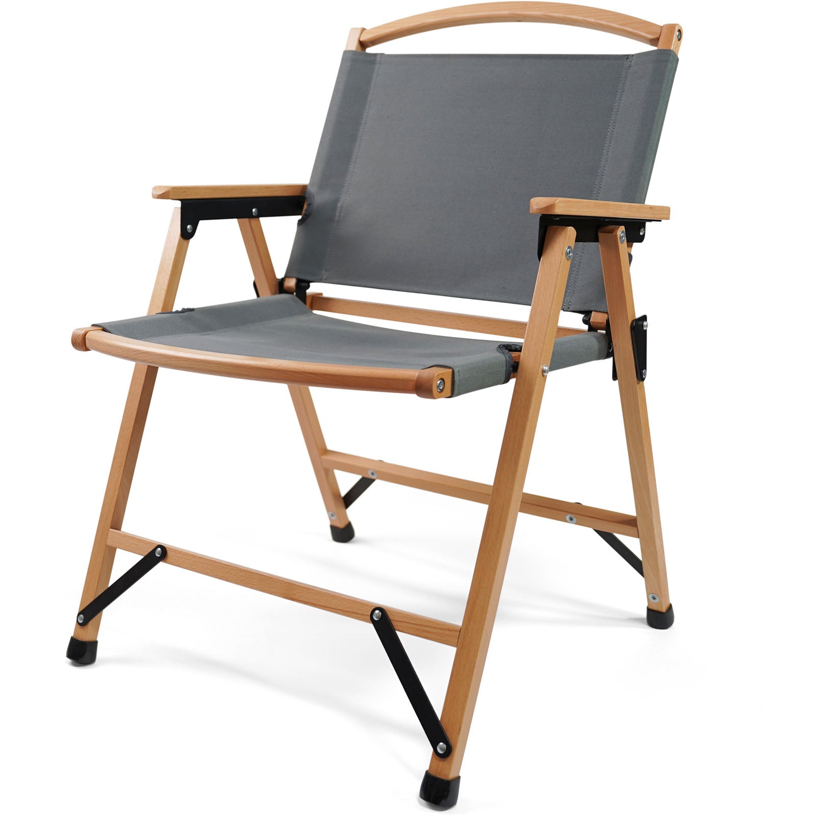 HUMAN COMFORT Klappstuhl Dolo XL Retro Campingstuhl Faltstuhl Stuhl Faltbar Holz