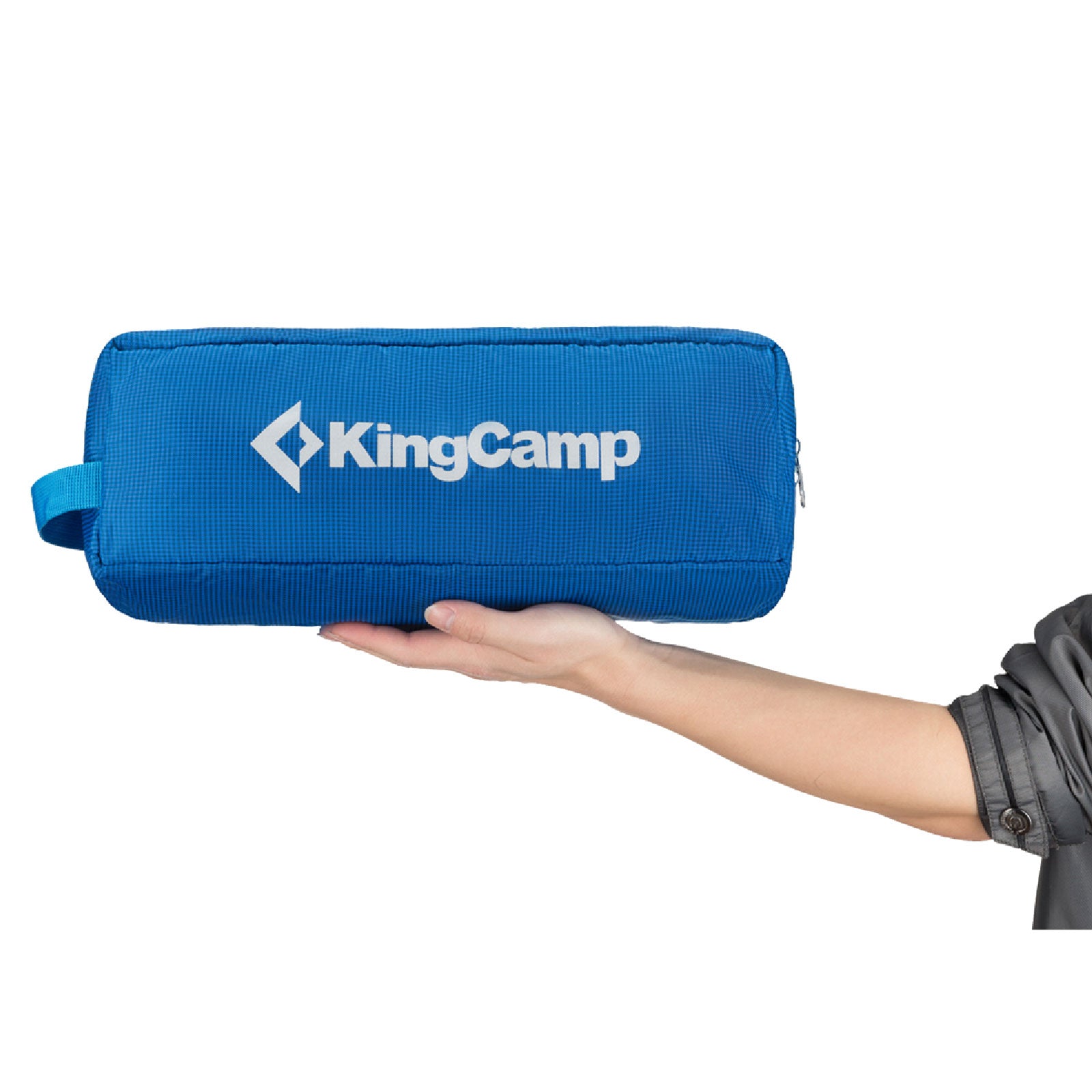KINGCAMP Alu Field Bed XL Lit pliant d'extérieur à clic Chaise longue de camping légère 190 x 64 cm