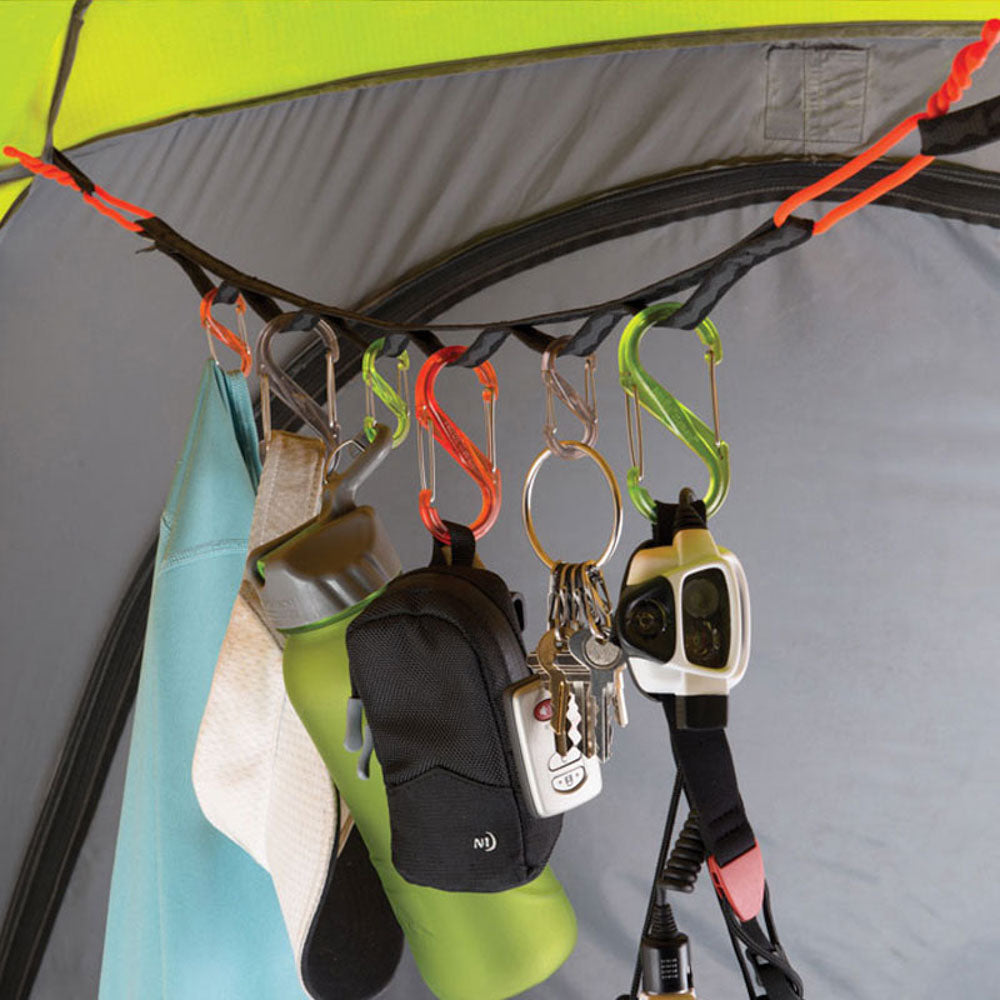 NITE IZE Gear Line Organisationssystem – Karabiner Organizer Camping Zelt Leine