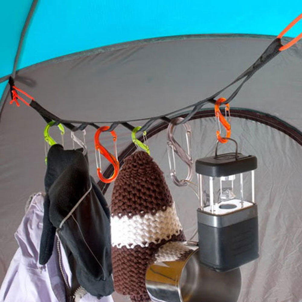 NITE IZE Gear Line Organisationssystem – Karabiner Organizer Camping Zelt Leine