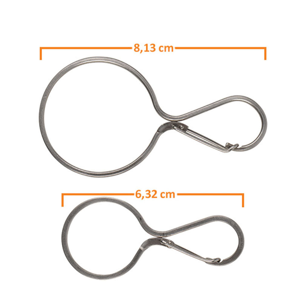 NITE IZE InfiniKey Clip Stainless Steel Carabiner Snap Hook Key Ring Pendant