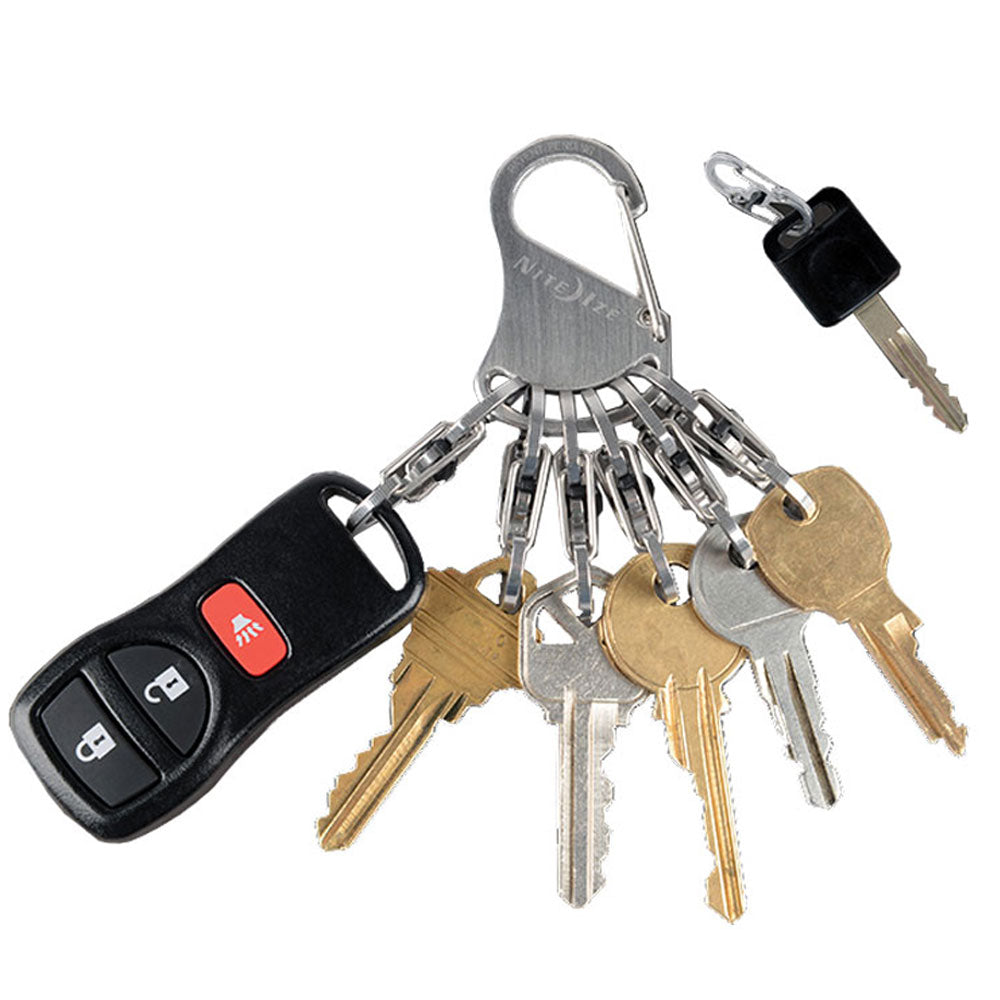 NITE IZE KeyRack Locker Schlüssel Organizer Ring Anhänger Karabiner Schnapphaken