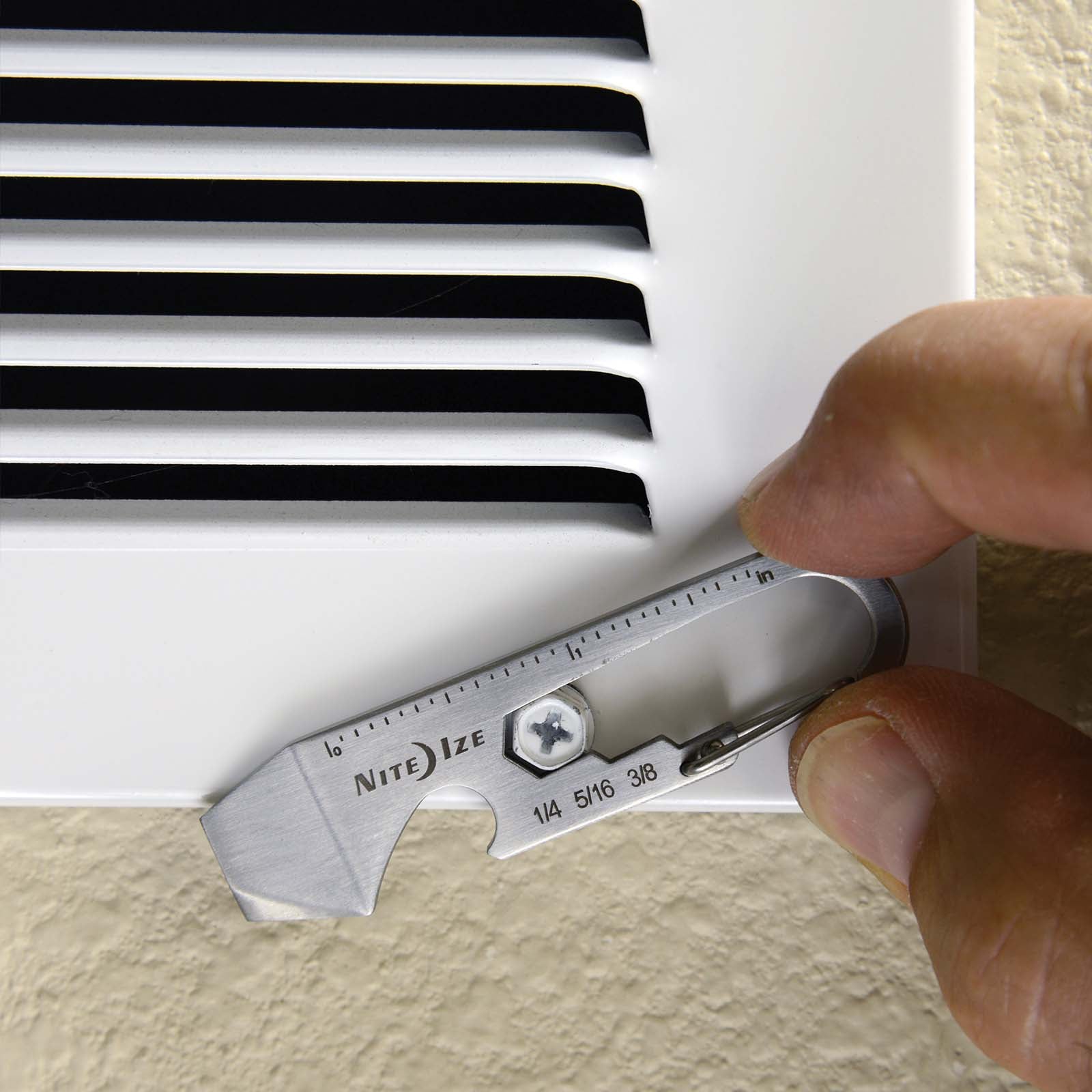 NITE IZE DoohicKey Mini multitool karabijnhaakmes met schroevendraaiers en sleutels
