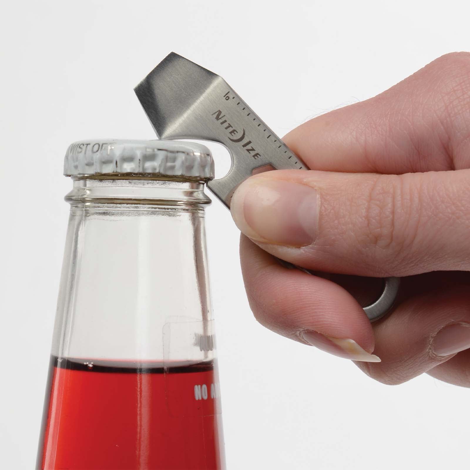 NITE IZE DoohicKey Mini multitool karabijnhaakmes met schroevendraaiers en sleutels