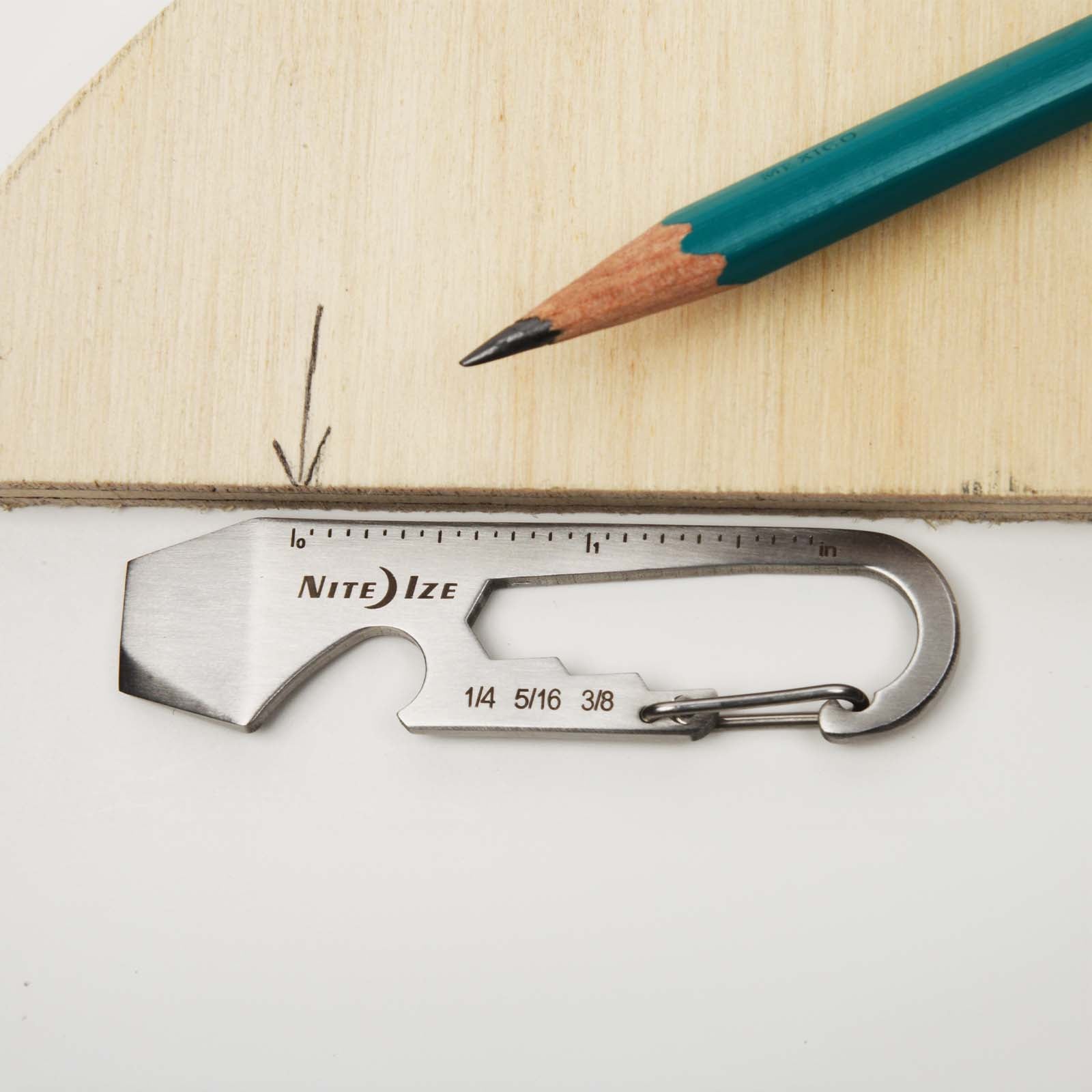 NITE IZE DoohicKey Mini multitool karabijnhaakmes met schroevendraaiers en sleutels