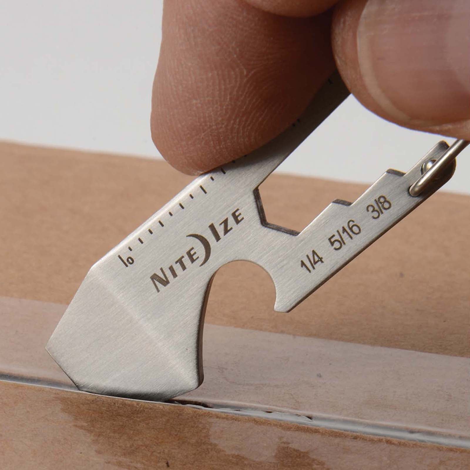 NITE IZE DoohicKey Mini multitool karabijnhaakmes met schroevendraaiers en sleutels