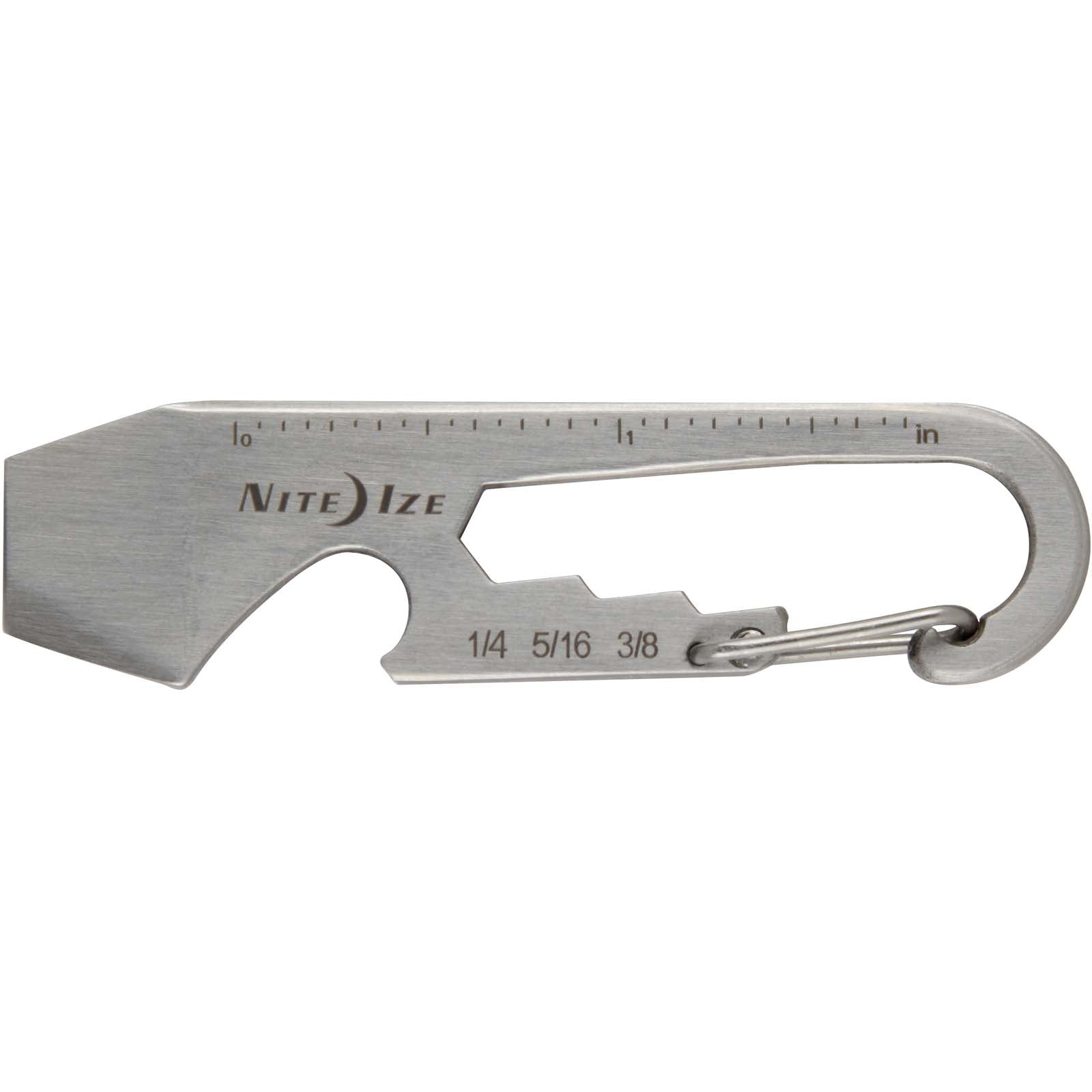 NITE IZE DoohicKey Mini multitool karabijnhaakmes met schroevendraaiers en sleutels