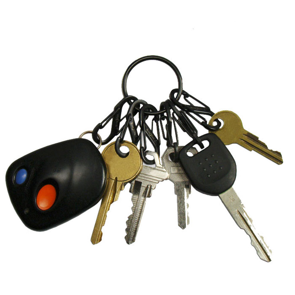 NITE IZE Key Ring Schlüssel Bund Anhänger Mini Karabiner Schnapp Haken Organizer