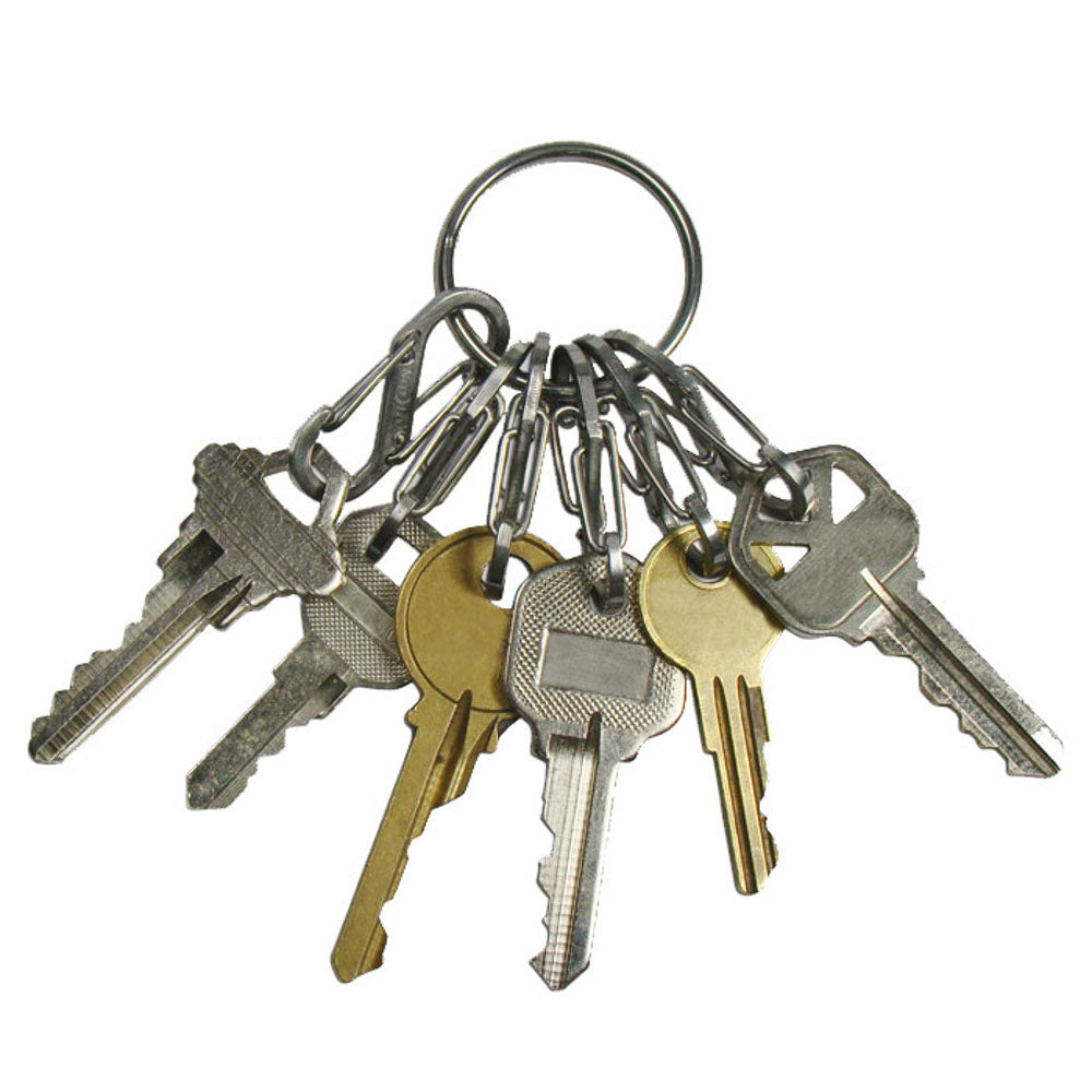NITE IZE Key Ring Schlüssel Bund Anhänger Mini Karabiner Schnapp Haken Organizer
