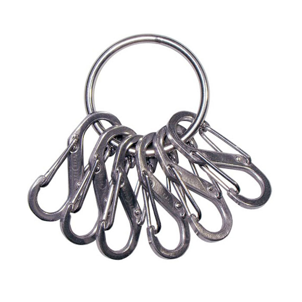 NITE IZE Key Ring Schlüssel Bund Anhänger Mini Karabiner Schnapp Haken Organizer