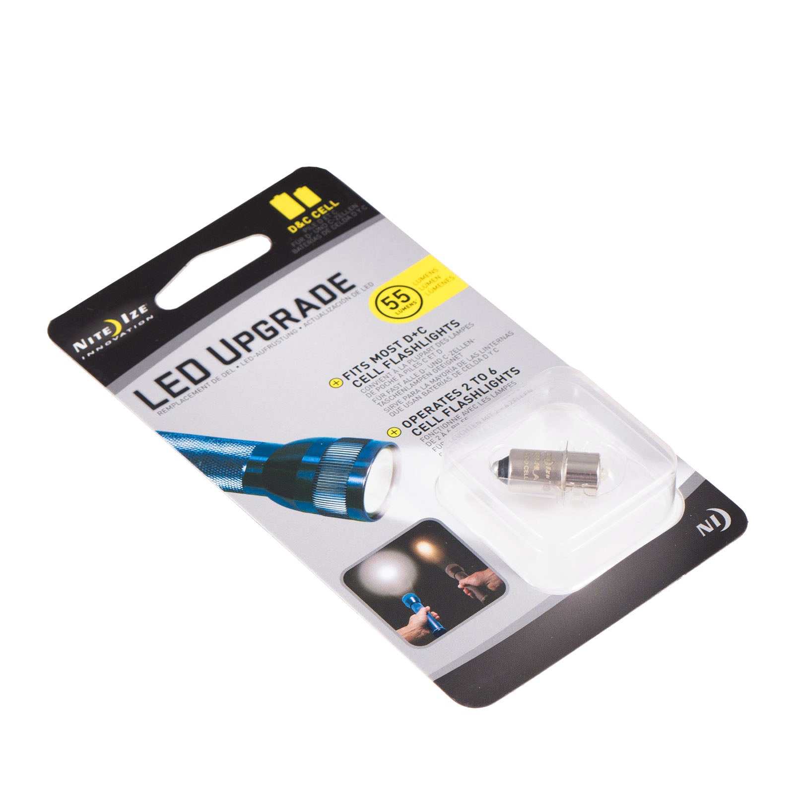 NITE IZE LED Combo Upgrade II Mini Maglite Flashlight 30 Lumen Push Button