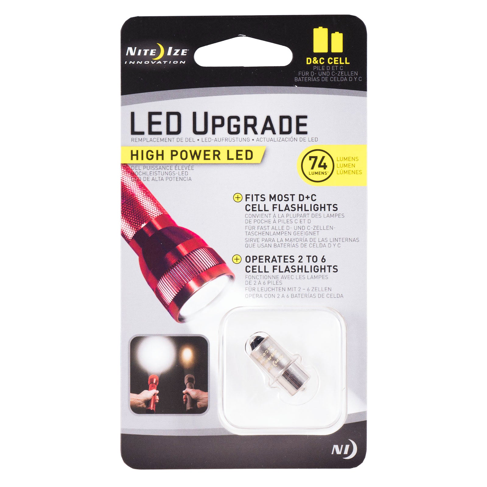 NITE IZE LED Upgrade Kit C & D for Mini Maglite Flashlight PR Thread 74 Lumens